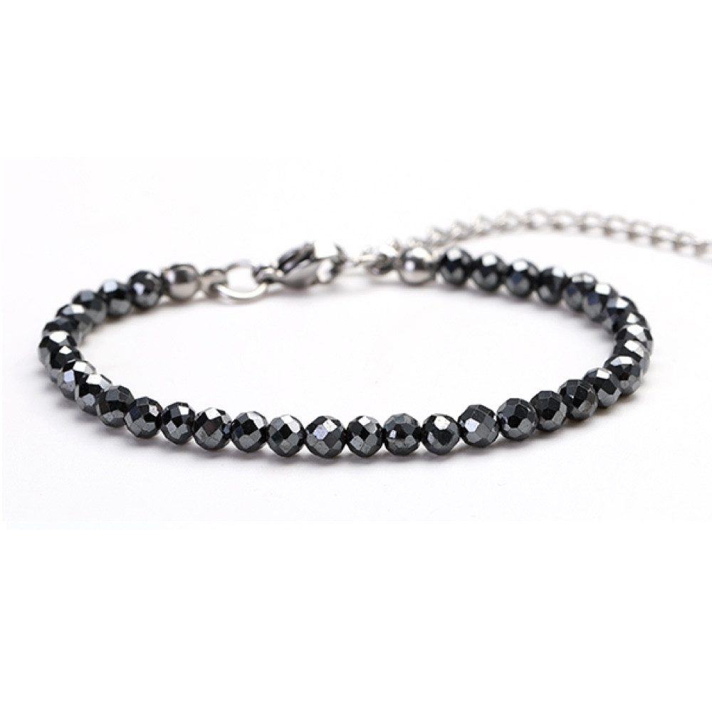 Kim Johanson Fußkette Naturstein Perlenfußkette (1-tlg), mit Edelstahlverschluss