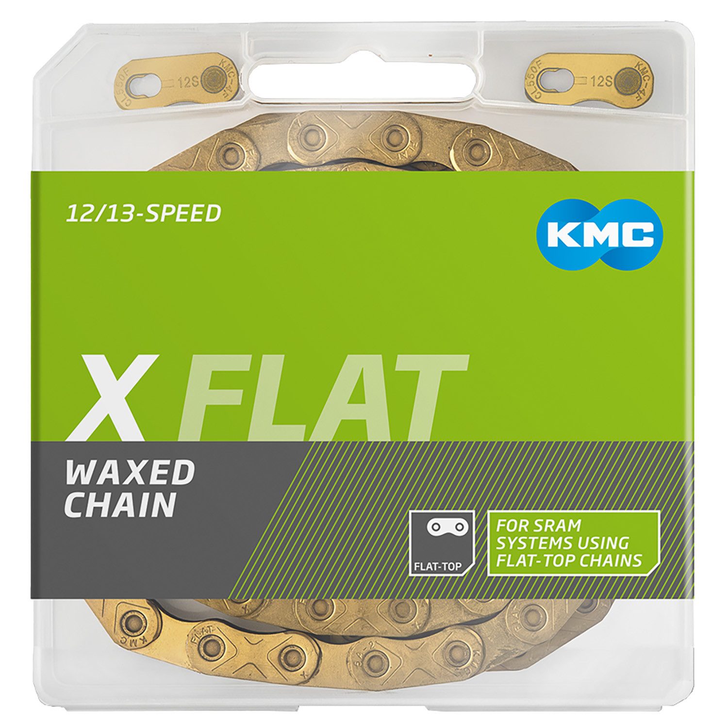 KMC Fahrradkette KMC X Flat gold flat top Schaltungskette