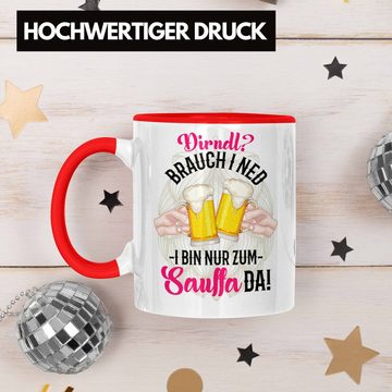 Trendation Tasse Oktoberfest Dirndl Lustiger Spruch Geschenkidee Deko Dekoration Dirndl