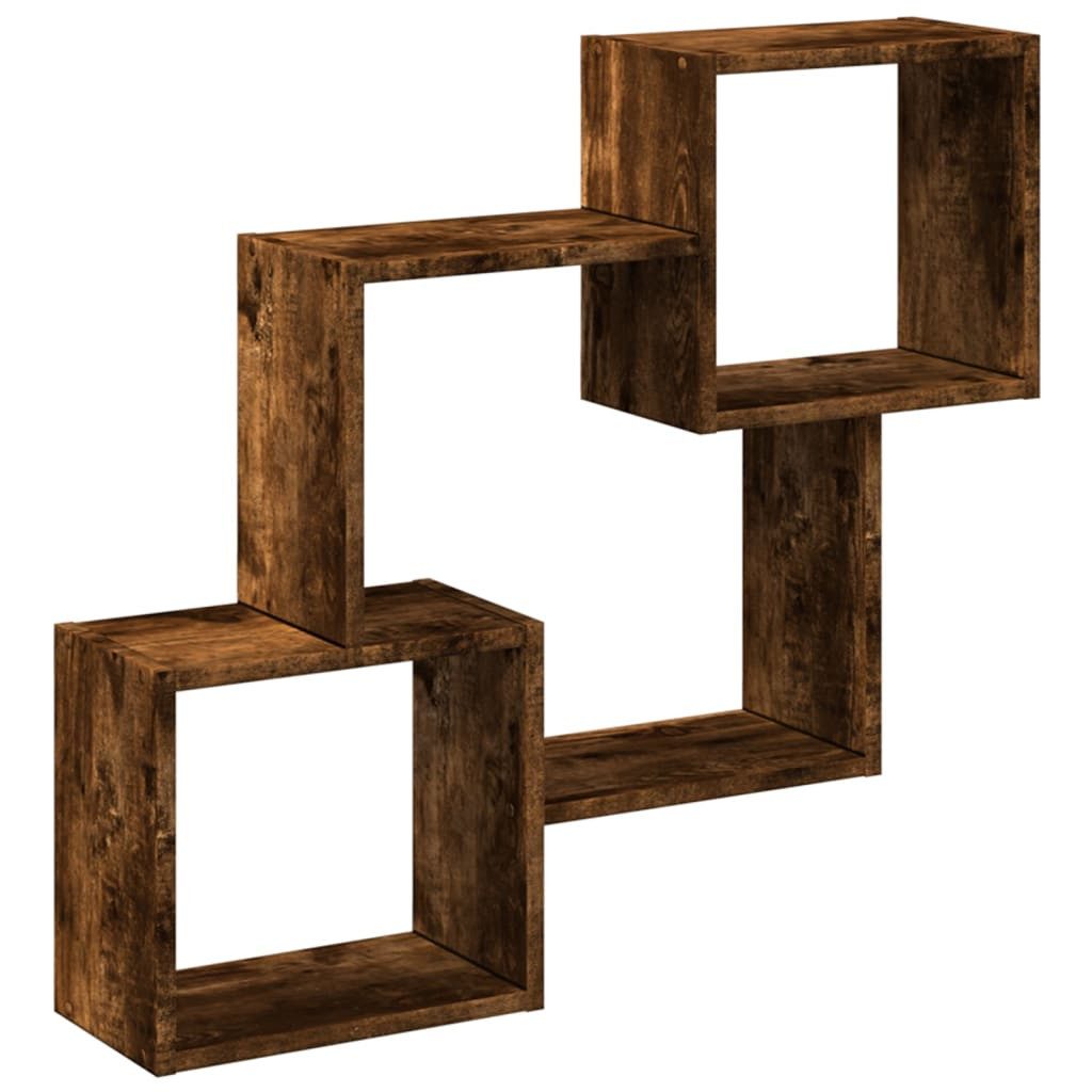 vidaXL Regal Wandschrank 78x18x71 cm Räuchereiche günstig online kaufen