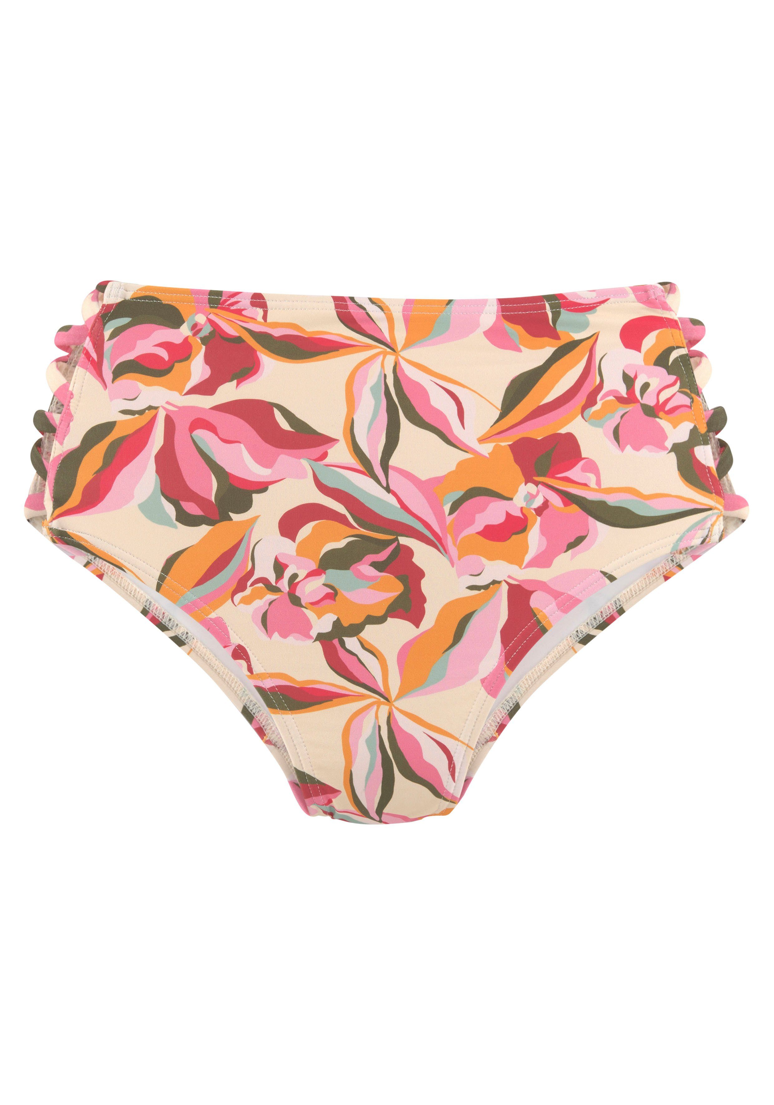s.Oliver Highwaist-Bikini-Hose Bauhinia mit seitlich gekreuzten Bändern günstig online kaufen