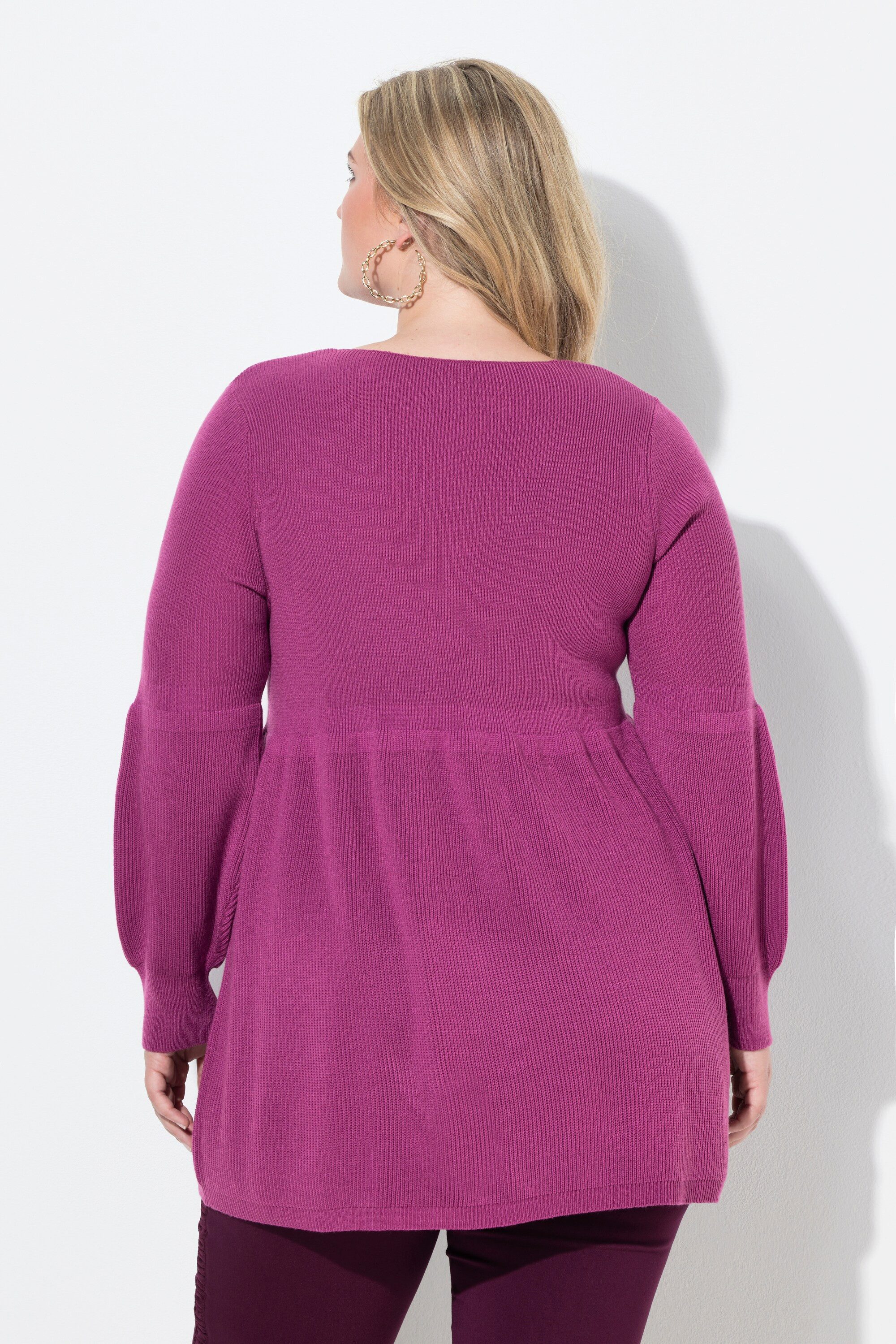 MIAMODA Strickpullover Pullover KaschmirFeel breites Schößchen