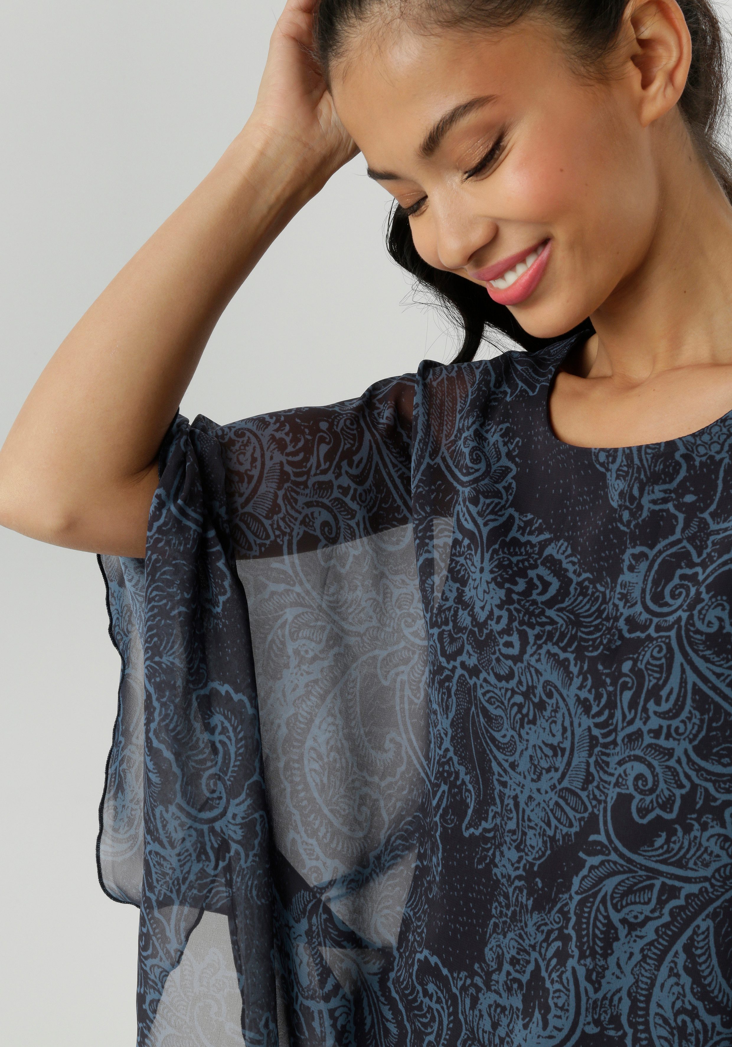 Aniston SELECTED Chiffonbluse im modischen Lagenlook