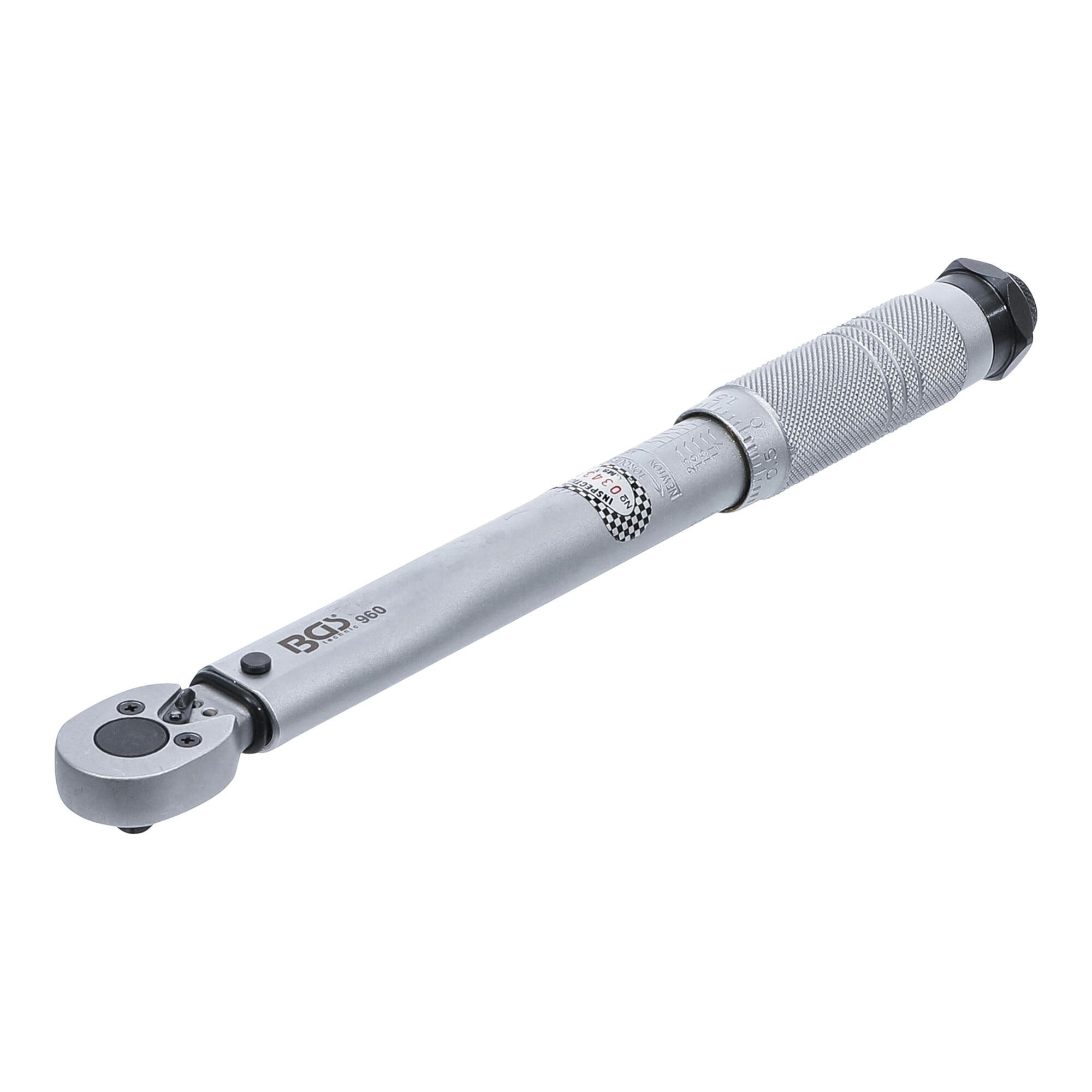 BGS technic Drehmomentschlüssel BGS Drehmomentschlüssel Abtrieb Außenvierkant 6,3 mm 5 - 25 Nm