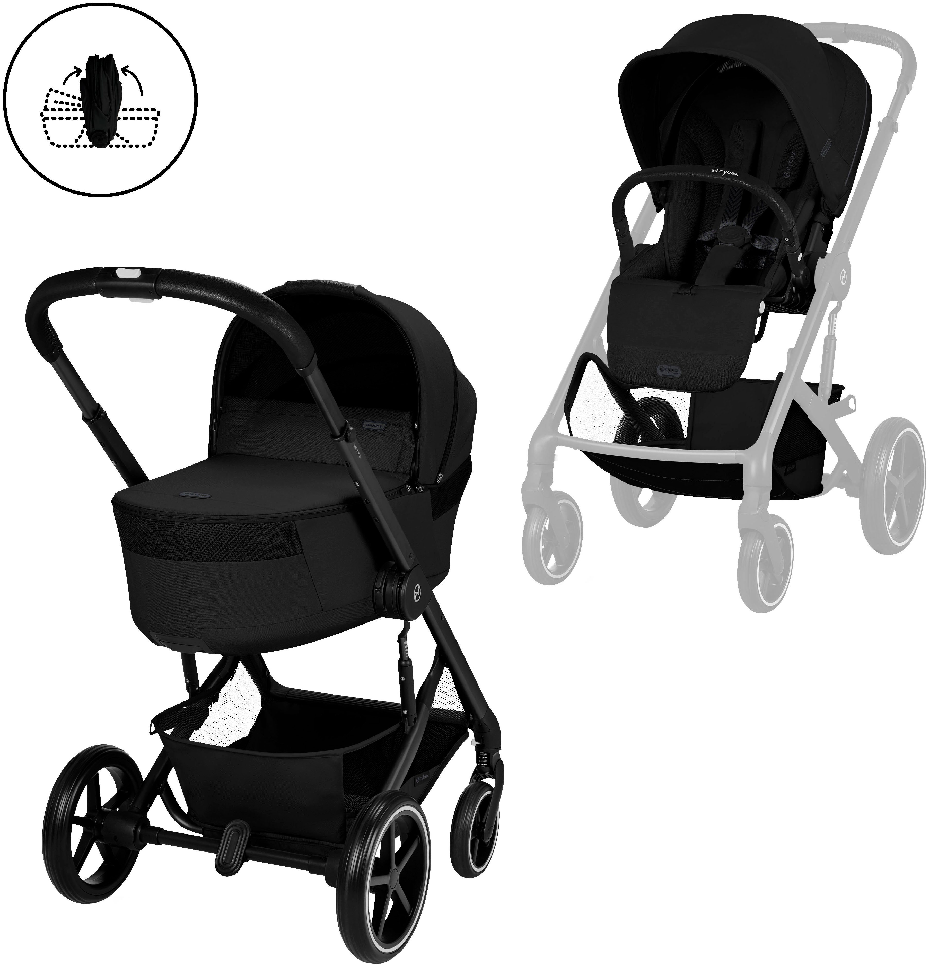 Cybex Kombi-Kinderwagen Cybex Gold, Balios, inkl. faltbarer Babywanne