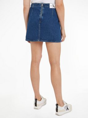 Calvin Klein Jeans A-Linien-Rock MR A LINE DARTED MINI SKIRT mit Logomarkenlabel