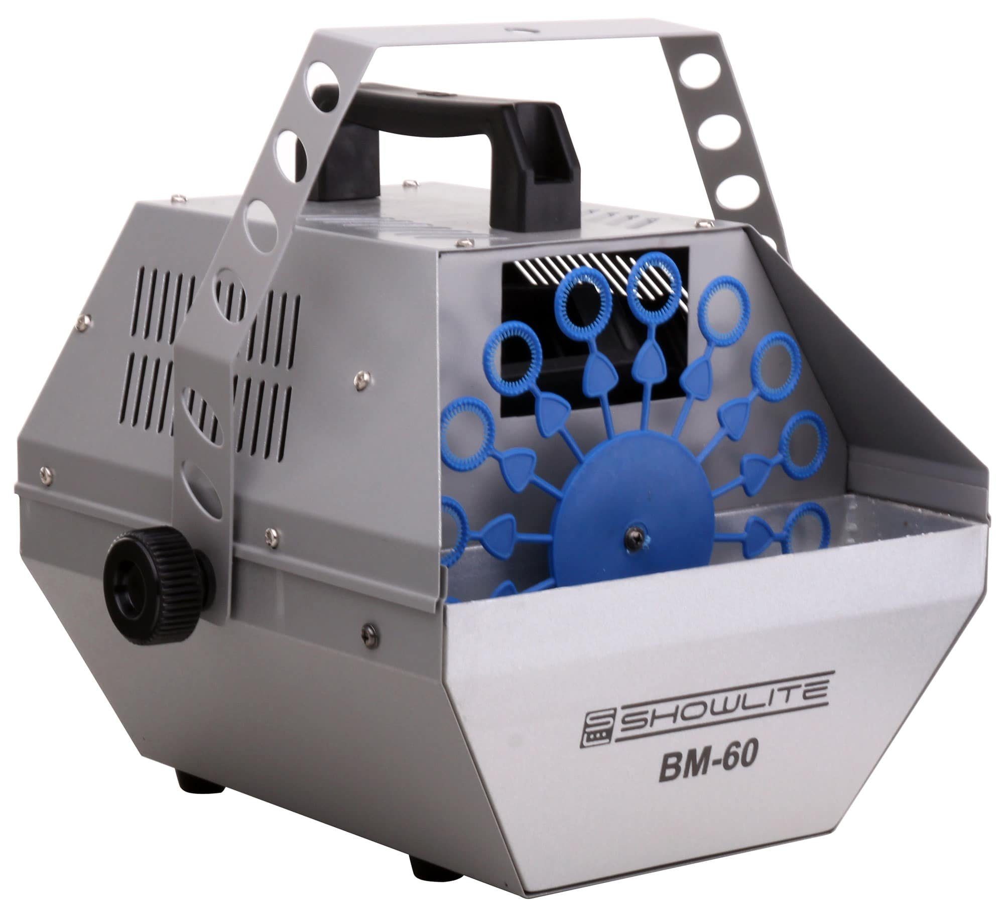 Showlite Seifenblasenmaschine Showlite BM-60 Seifenblasenmaschine mit Fernbedienung, auch zur Wand- und Deckenmontage geeignet