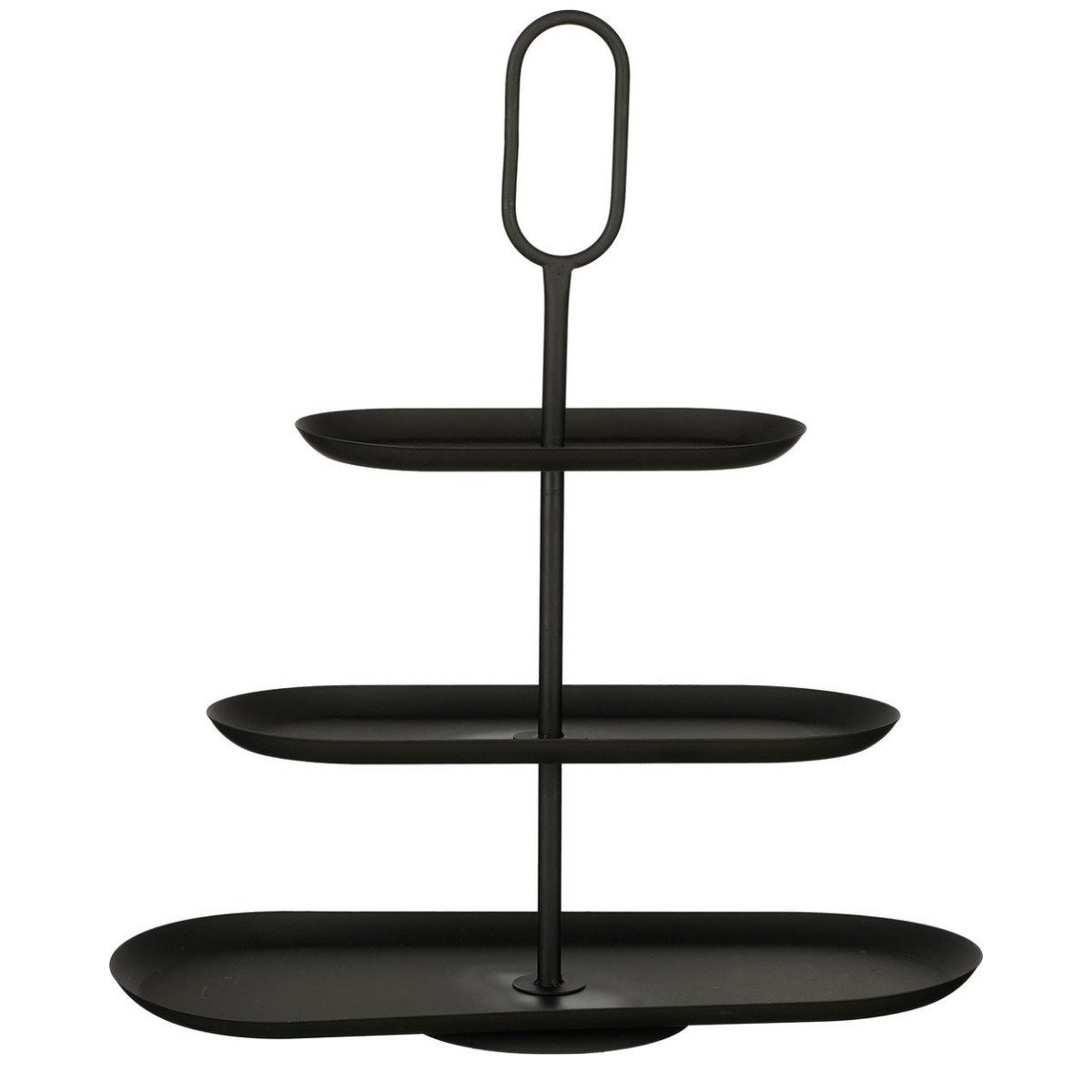 Mica Decorations Dekoetagere Mica Decorations Rama Etagere 3 Etagen 48x20x55 cm Schwarz