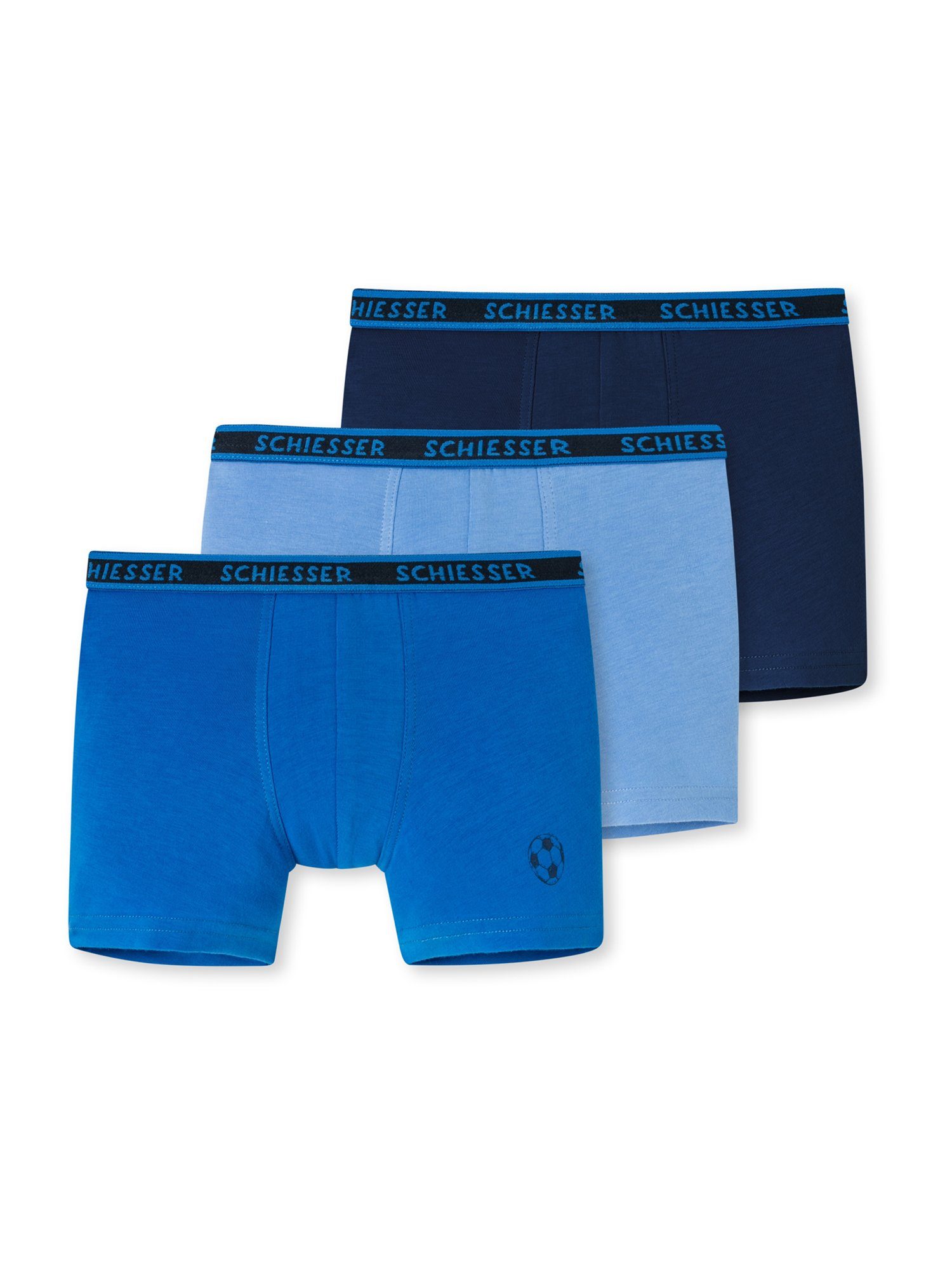 Schiesser Boxer Basic Kids (3-St) blau