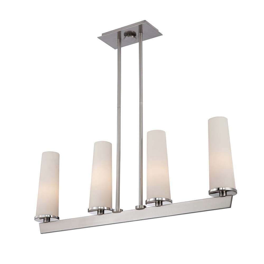Elstead LIGHTING Pendelleuchte, Leuchtmittel nicht inklusive, Kronleuchter Hängelampe Deckenleuchte Pendellampe Nickel H 52,1cm