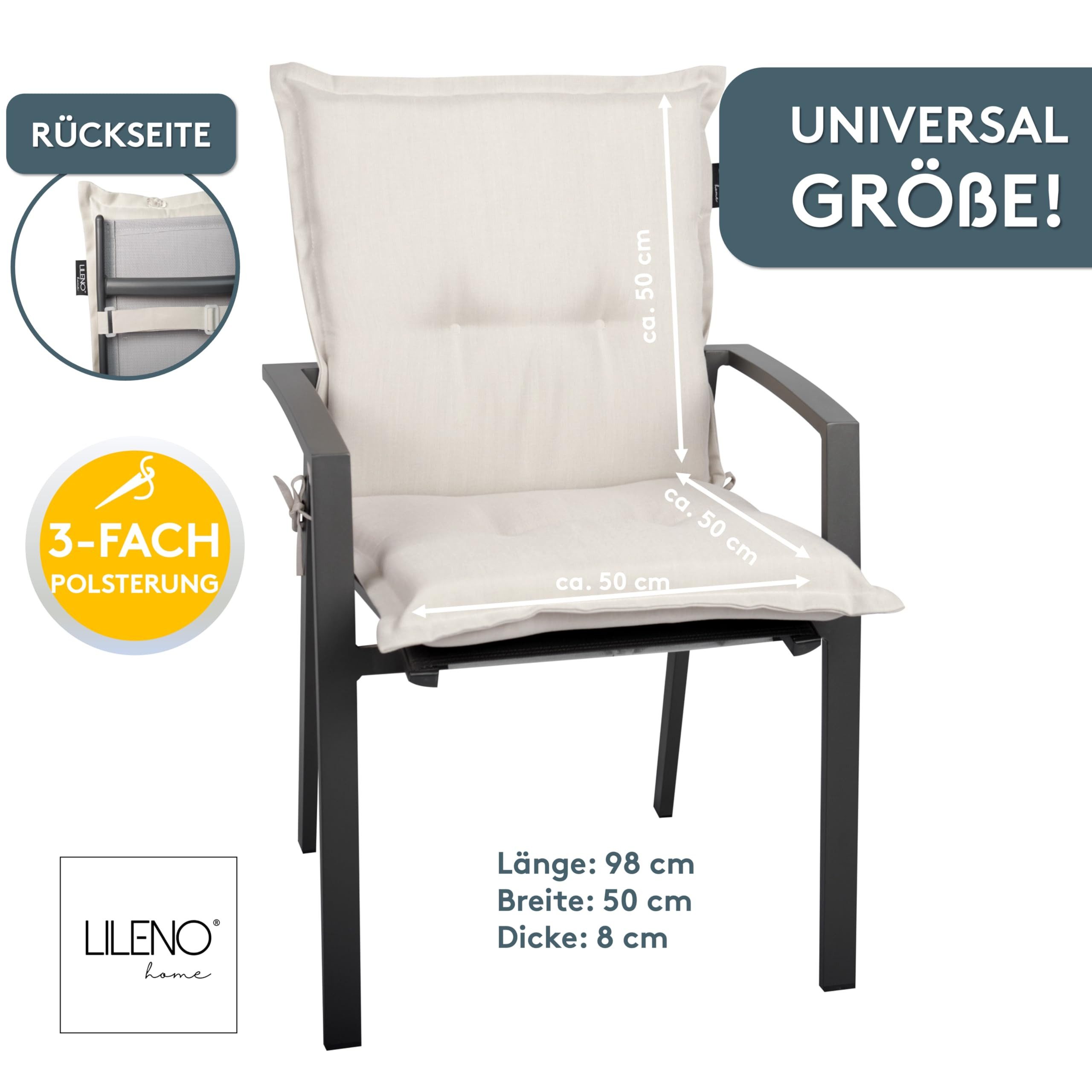 LILENO HOME Polsterauflage Gartenstuhl Niedriglehner Auflage, günstig online kaufen