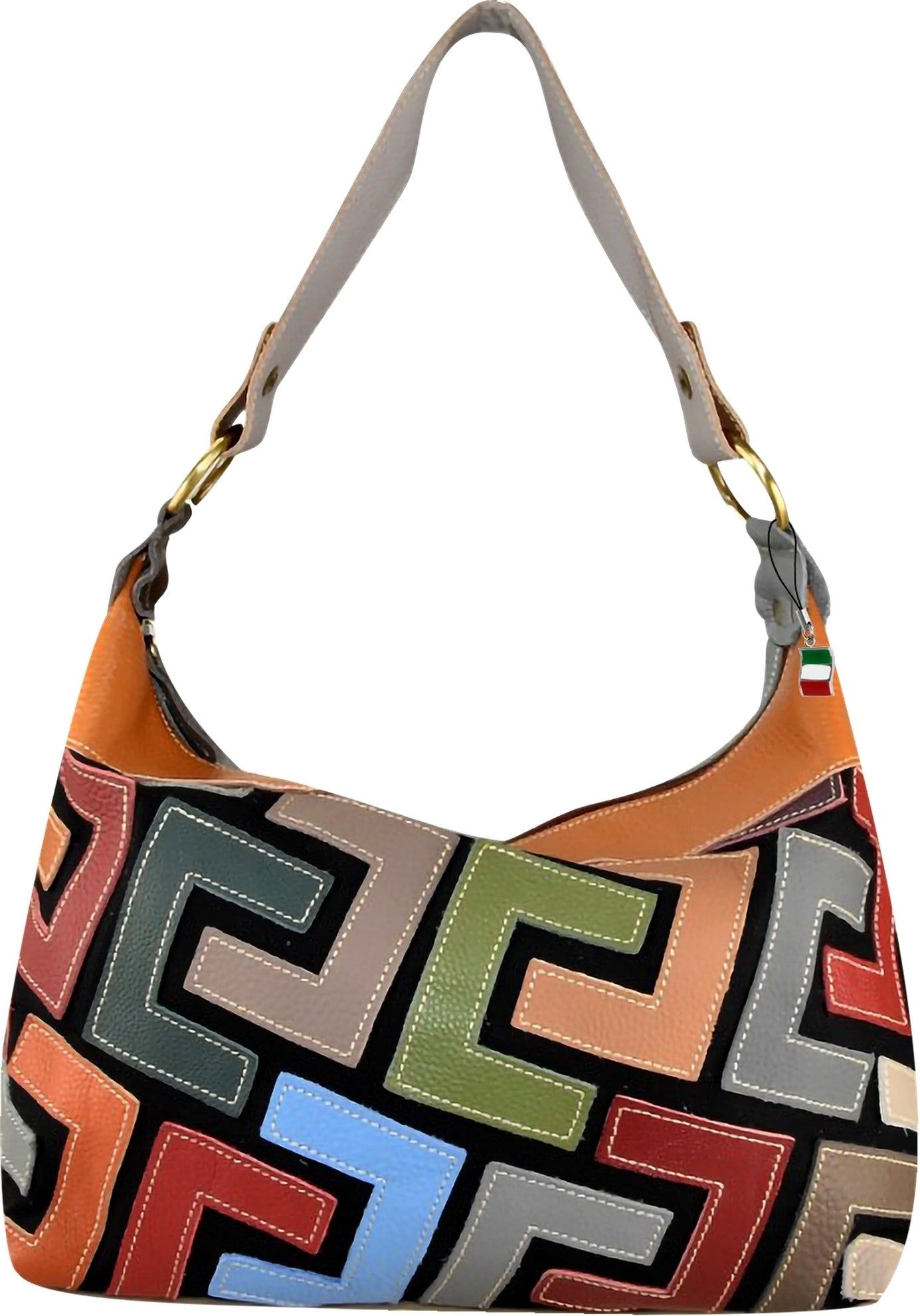 FLORENCE Schultertasche Florence ital. Damen Shopper günstig online kaufen