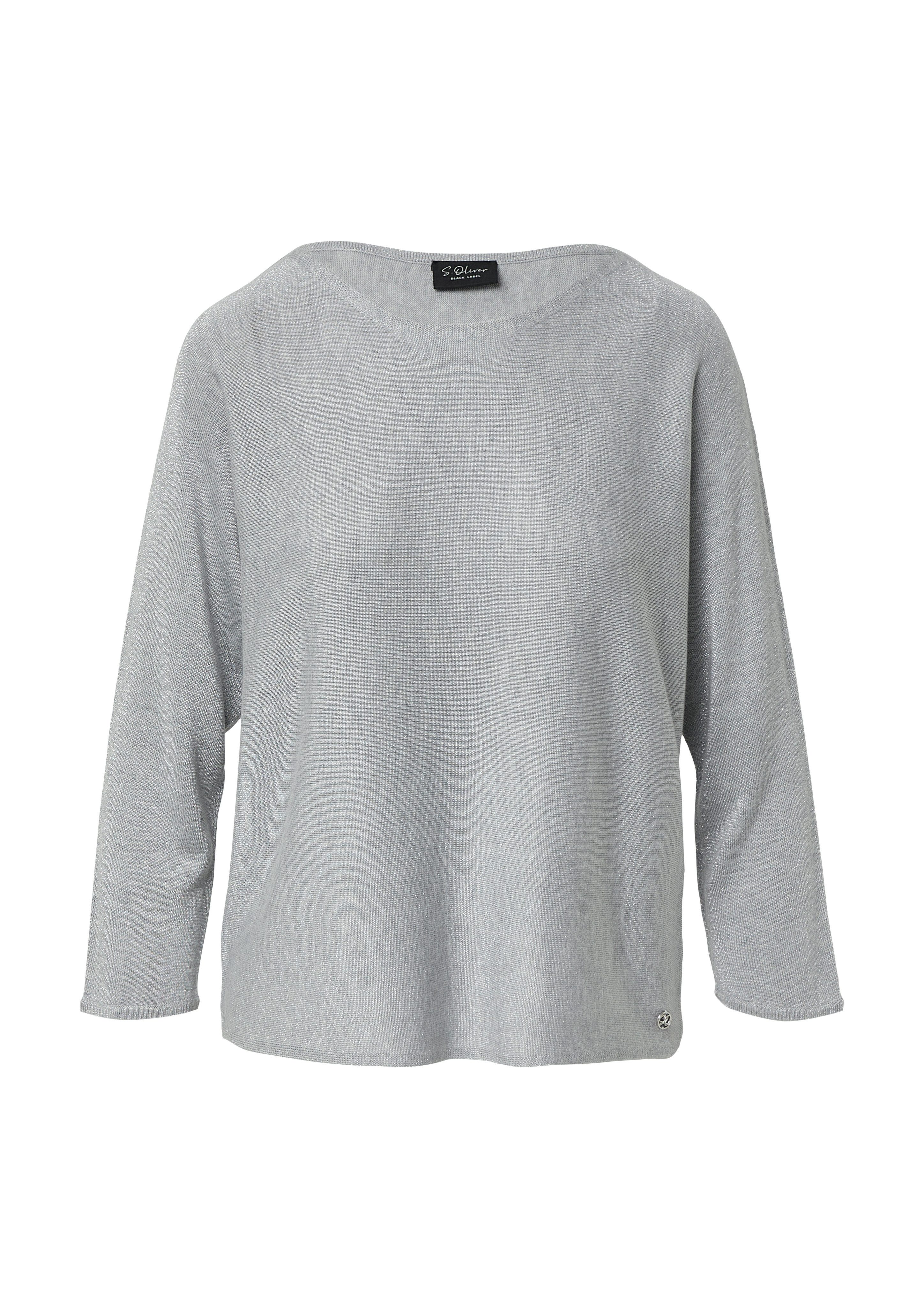 s.Oliver BLACK LABEL Strickpullover mit Glitzergarn