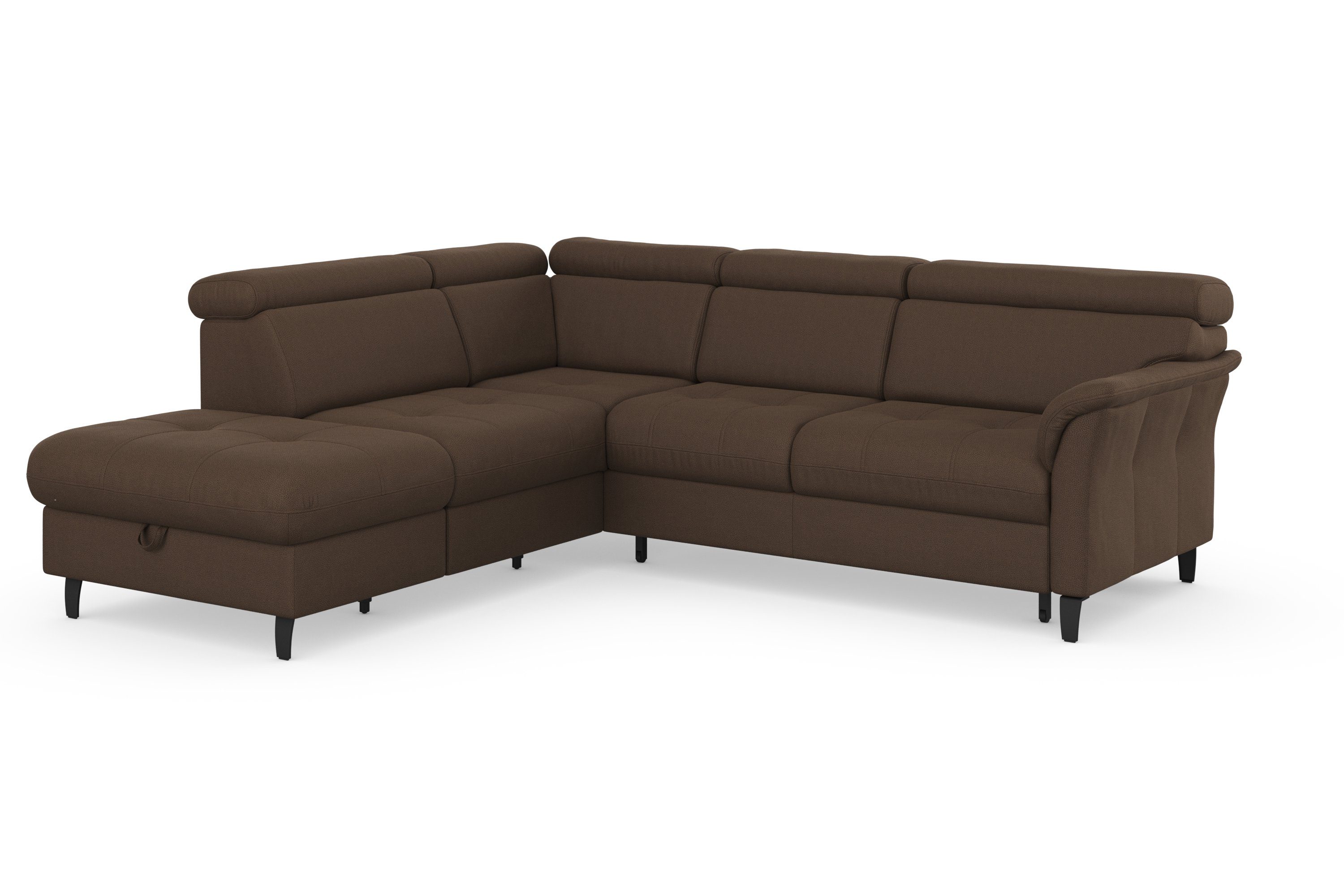 sit&more Ecksofa Marano L-Form, inklusive Kopfteilverstellung, optional Schlaffunktion & Bettkasten