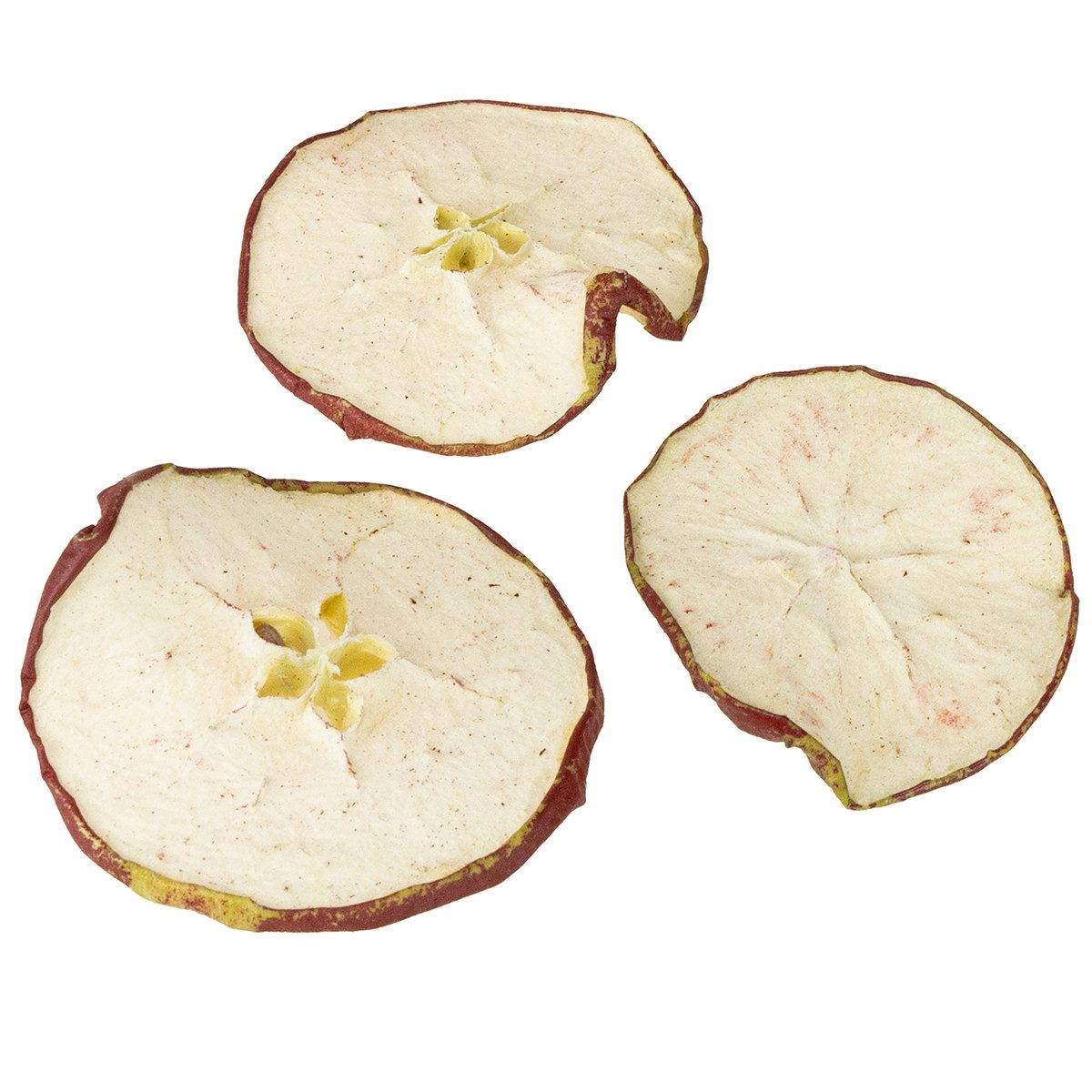 Trockenblume Rote Deko-Apfelscheiben 500g Herbst Halloween Basteln, Florists Products, Höhe 0.5 cm