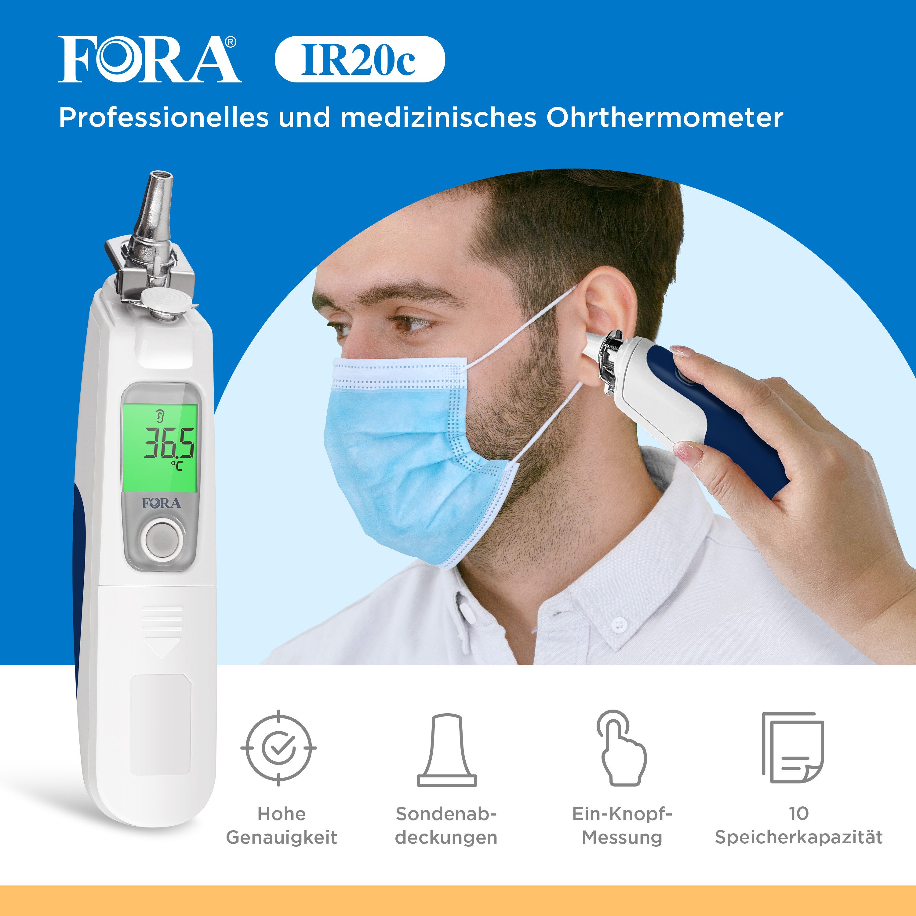 FORA Ohr-Fieberthermometer IR20C