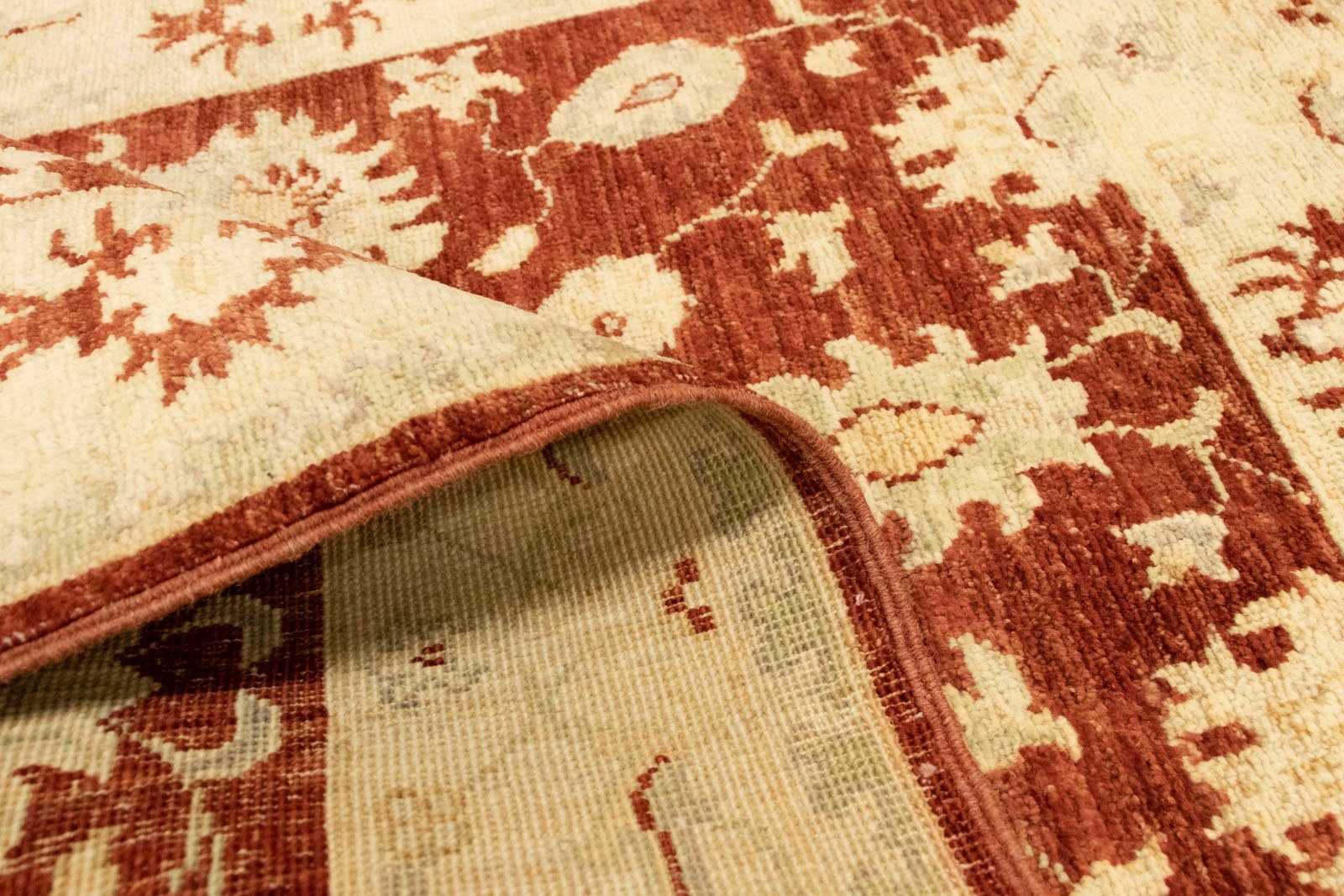 Wollteppich Ziegler Teppich handgeknüpft rot, morgenland, rechteckig, mm Höhe: 8