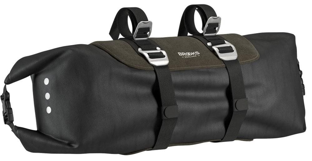 BROOKS ENGLAND Fahrradtasche BROOKS Scape Handlebar Roll Mud Green - wasserdichte Bikepacking-Lenke