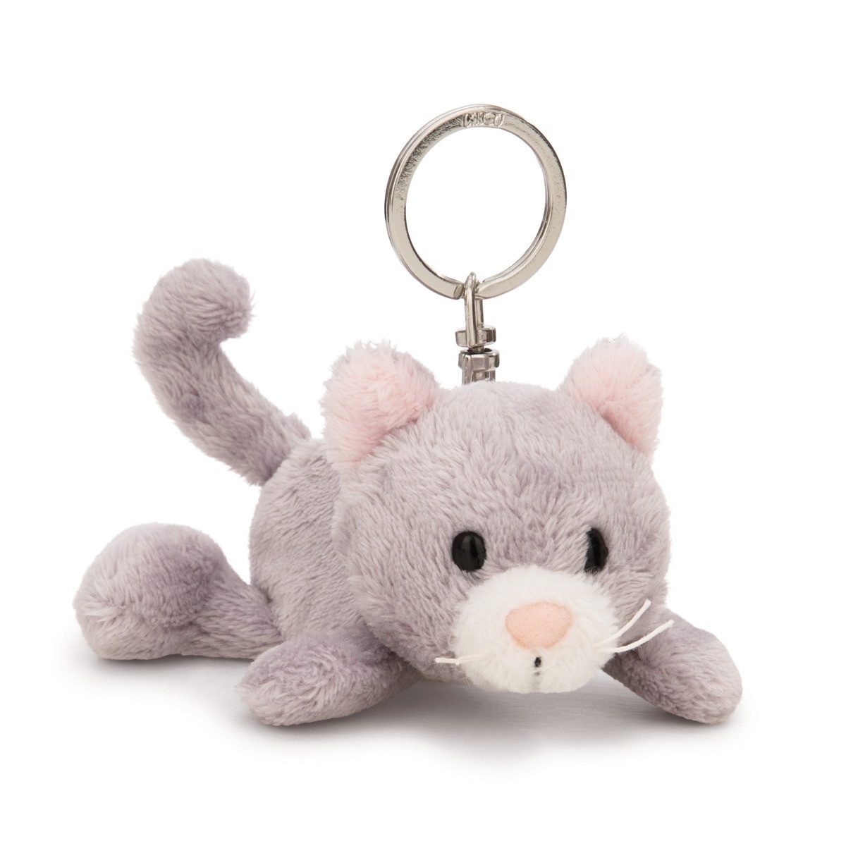 Nici Plüschanhänger NICI Schlüsselanhänger Katze liegend grau 10cm