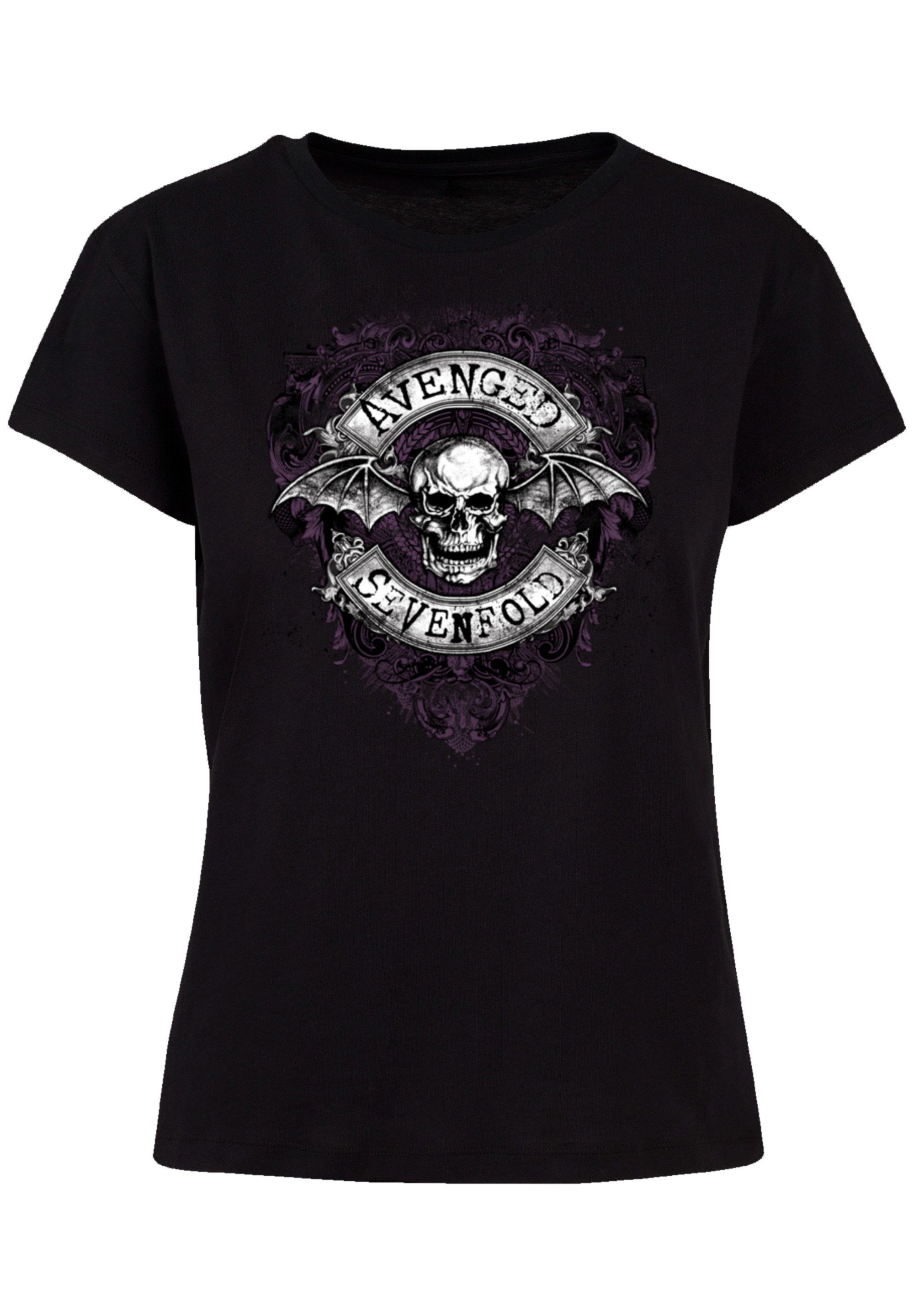 Sevenfold Flourish Metal Band, F4NT4STIC Avenged Rock-Musik Band Premium Rock Qualität, Bat T-Shirt
