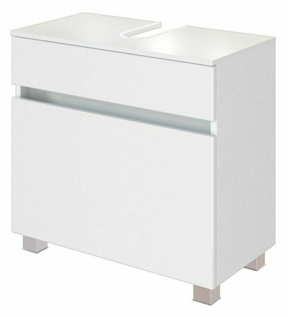 HELD MÖBEL Unterschrank Unterbeckenschrank Baabe 60 cm weiß/matt weiß