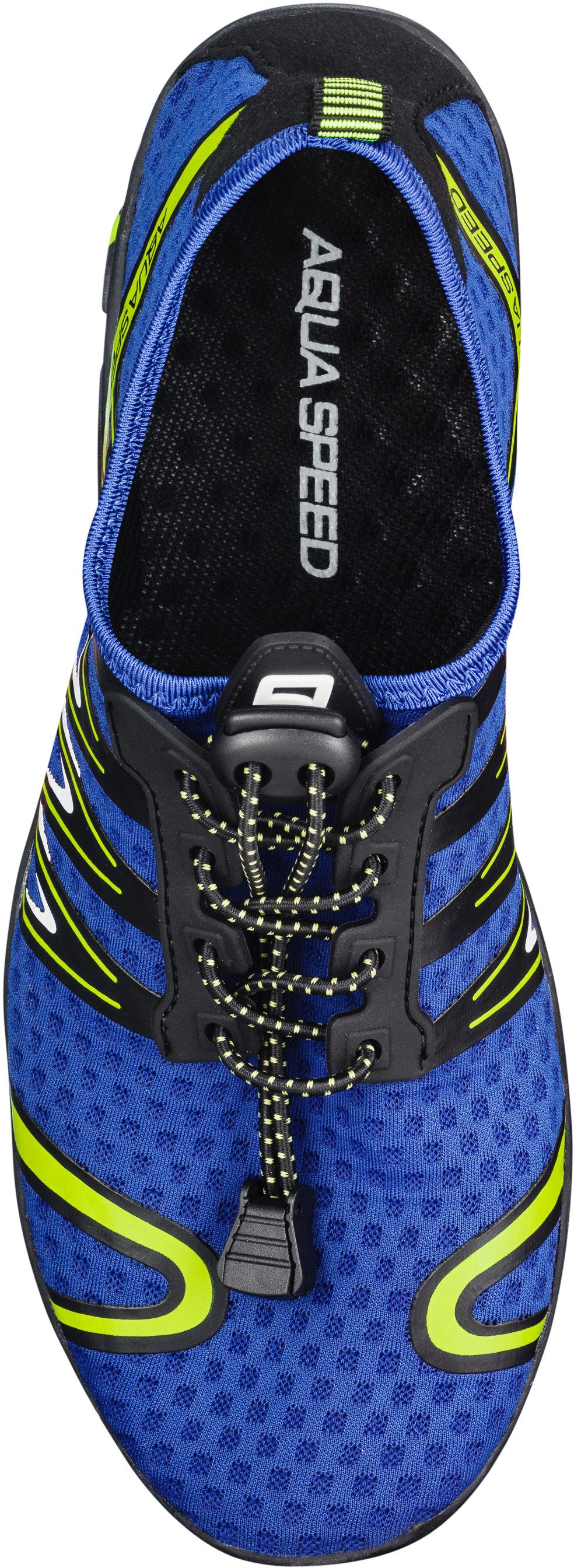 Aqua Speed Gekko Wasserschuhe Gr. 35 – Blau/Grün mit Mikrofaserhandtuch Wasserschuh (Sportliche Freizeitschuhe – rutschfest & alltagstauglich) Schuh für Wasser, Land & Freizeit – ein echter Alleskönner