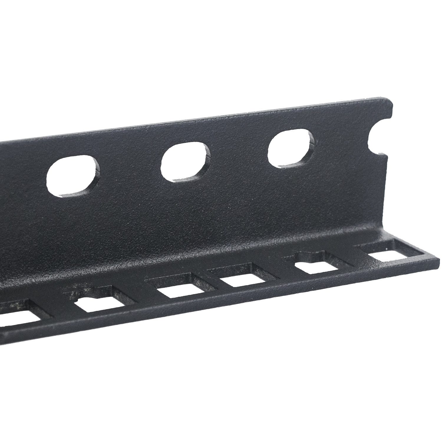 HMF Serverschrank 66802-02 Rackschiene für Serverschrank, 10 Zoll, 2 HE, Schwarz