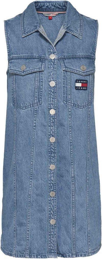 Tommy Jeans Shirtkleid »TJW DENIM BADGE SL SHIRT DRESS«