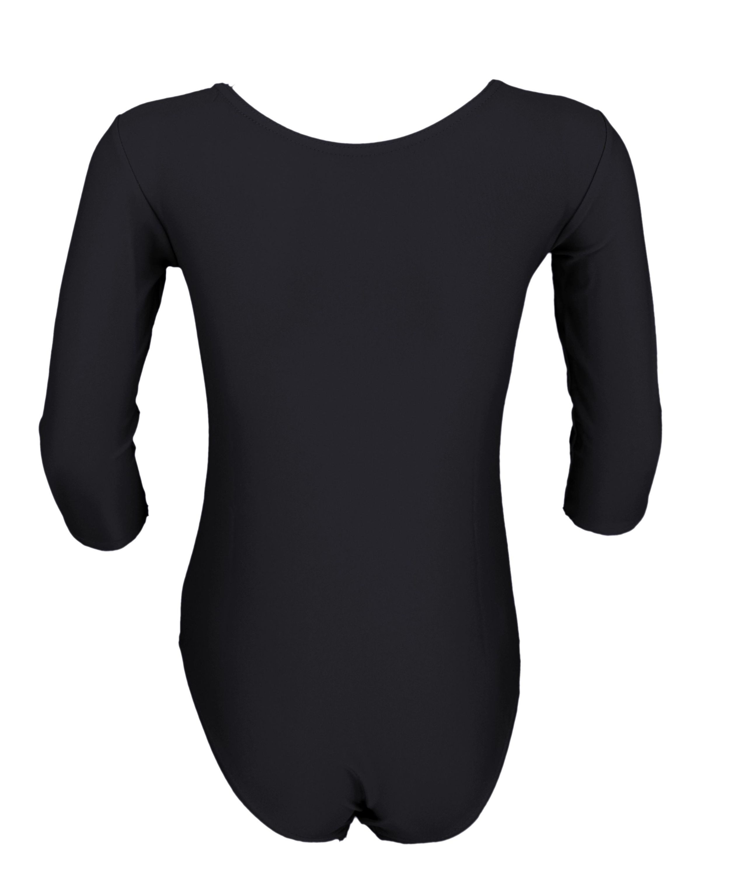 Aquarti Turnanzug Aquarti Mädchen Ballett Trikot 3/4 Arm Gymnastik Ballettanzug