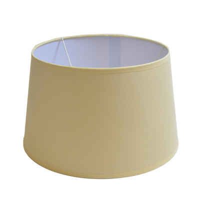 B&S Lampenschirm Lampenschirm rund aus Stoff H 18 x Ø 30 cm für Tisch - Stehlampen