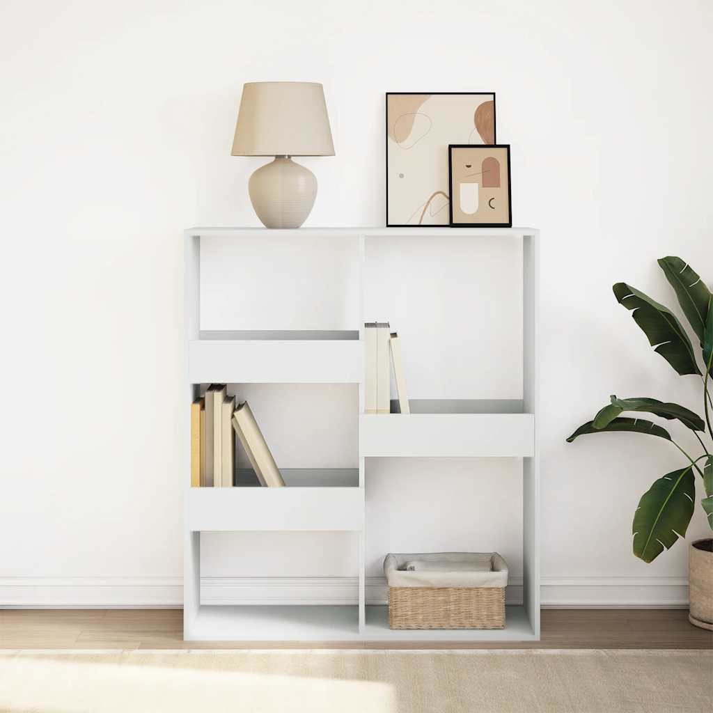 vidaXL Bücherregal Bücherregal/Raumteiler Weiß 100x33x115 cm, 1-tlg. – Bild 2 von 5