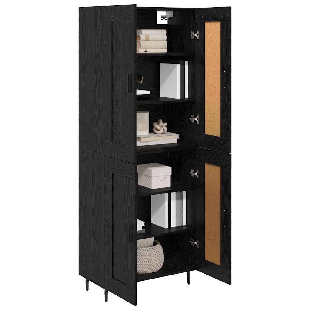 vidaXL Highboard Highboard 2 pcs Schwarz günstig online kaufen