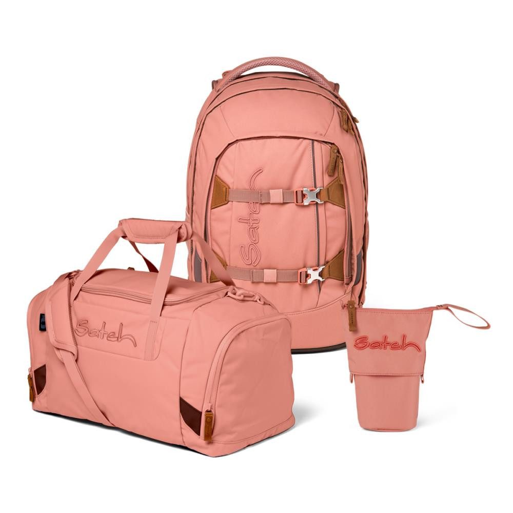Satch Schulrucksack Pack (3tlg., inkl. Pencil Slider und Sporttasche)