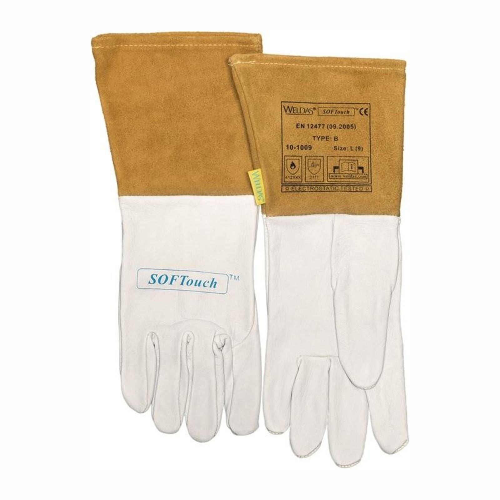 Weldas Schweißerhandschuhe Weldas Schweißerhandschuhe natur / orange EN 388 EN 12477 EN 1149-2 Gr