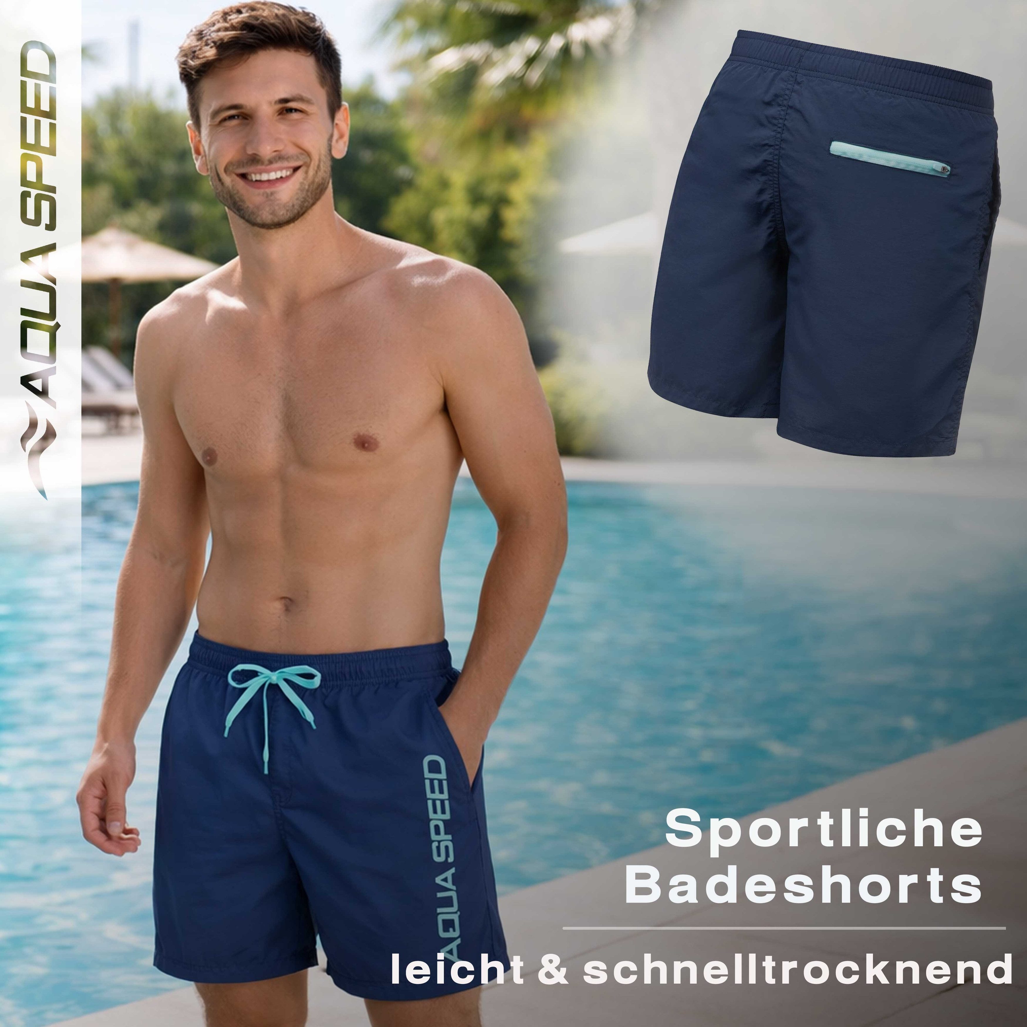 Aqua Speed Boardshorts (OWEN Badehose Schwimmhose Strandhose Badeshorts Her günstig online kaufen