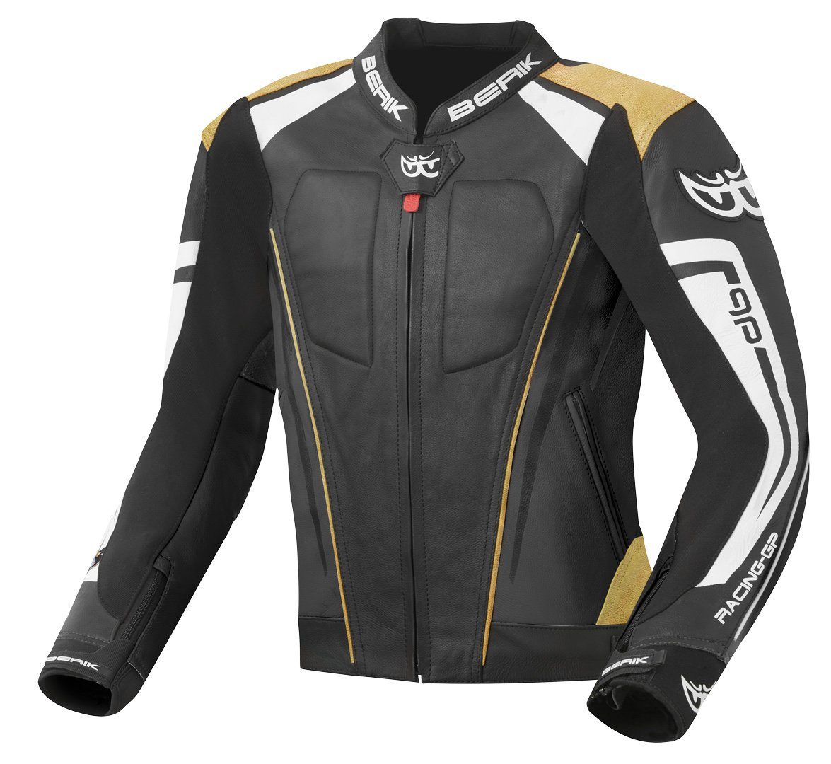 Motorradjacke Striper Motorrad Lederjacke Berik Evo Black/Bronze