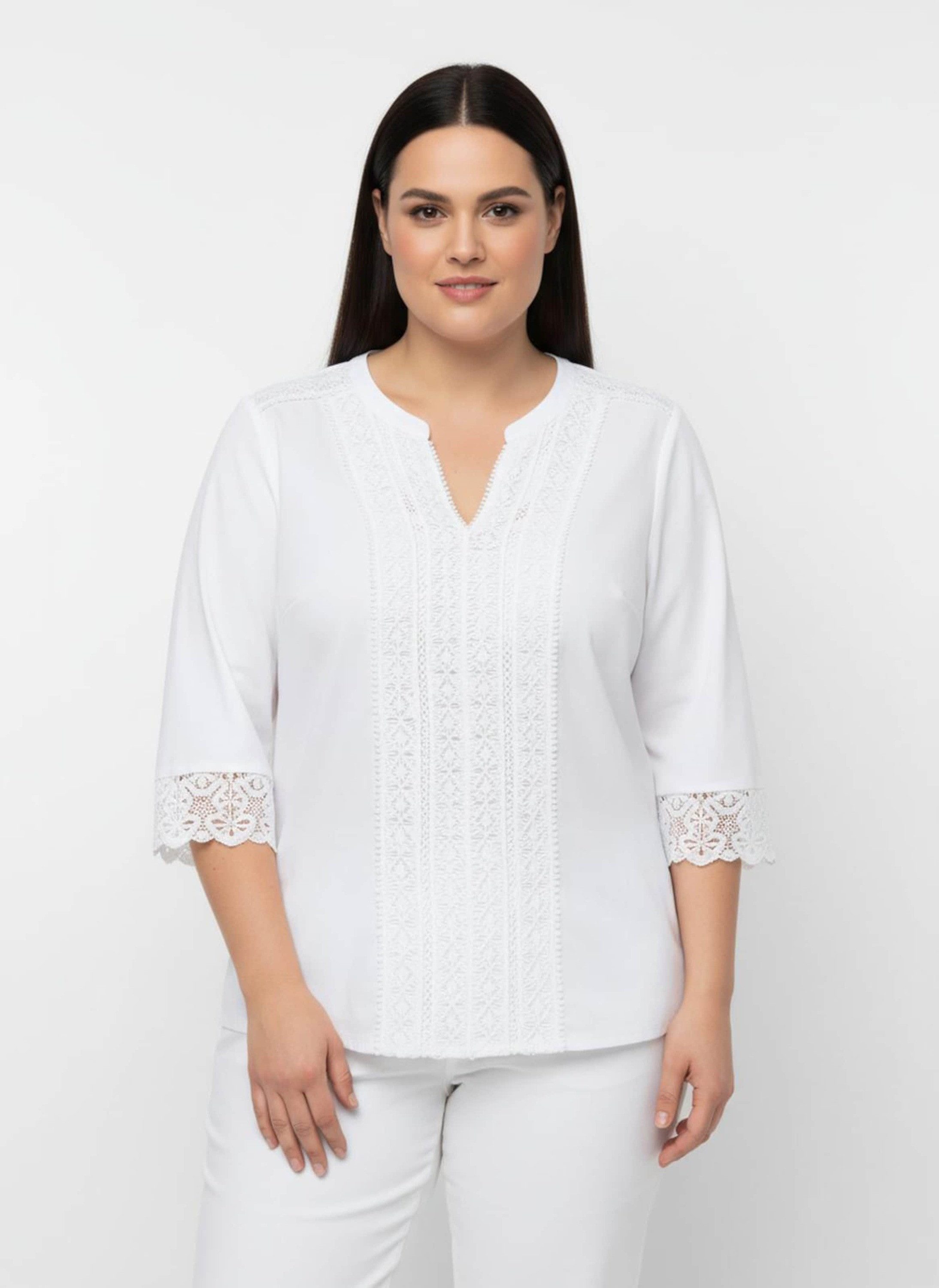 Klassische Bluse Bluse 3/4-Arm