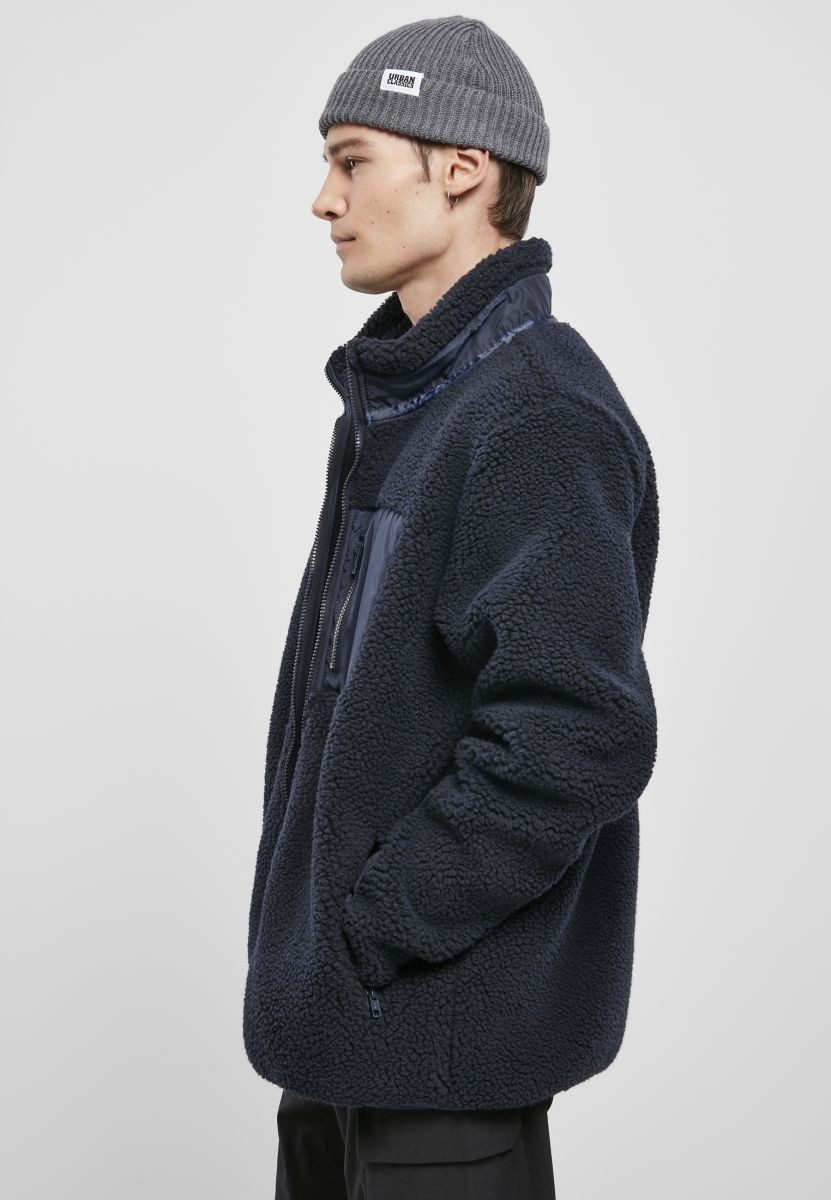 URBAN CLASSICS Outdoorjacke Sherpa Jacket Herrenjacke