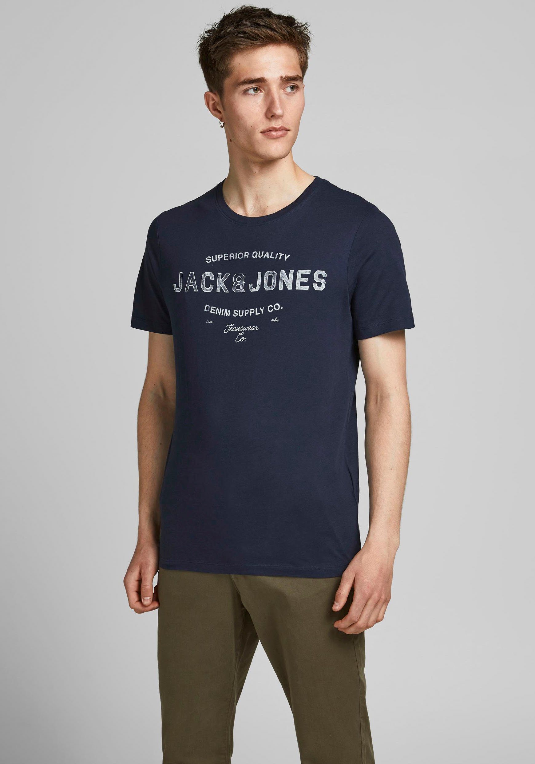Jack & Jones T-Shirt Jeans Tee navy