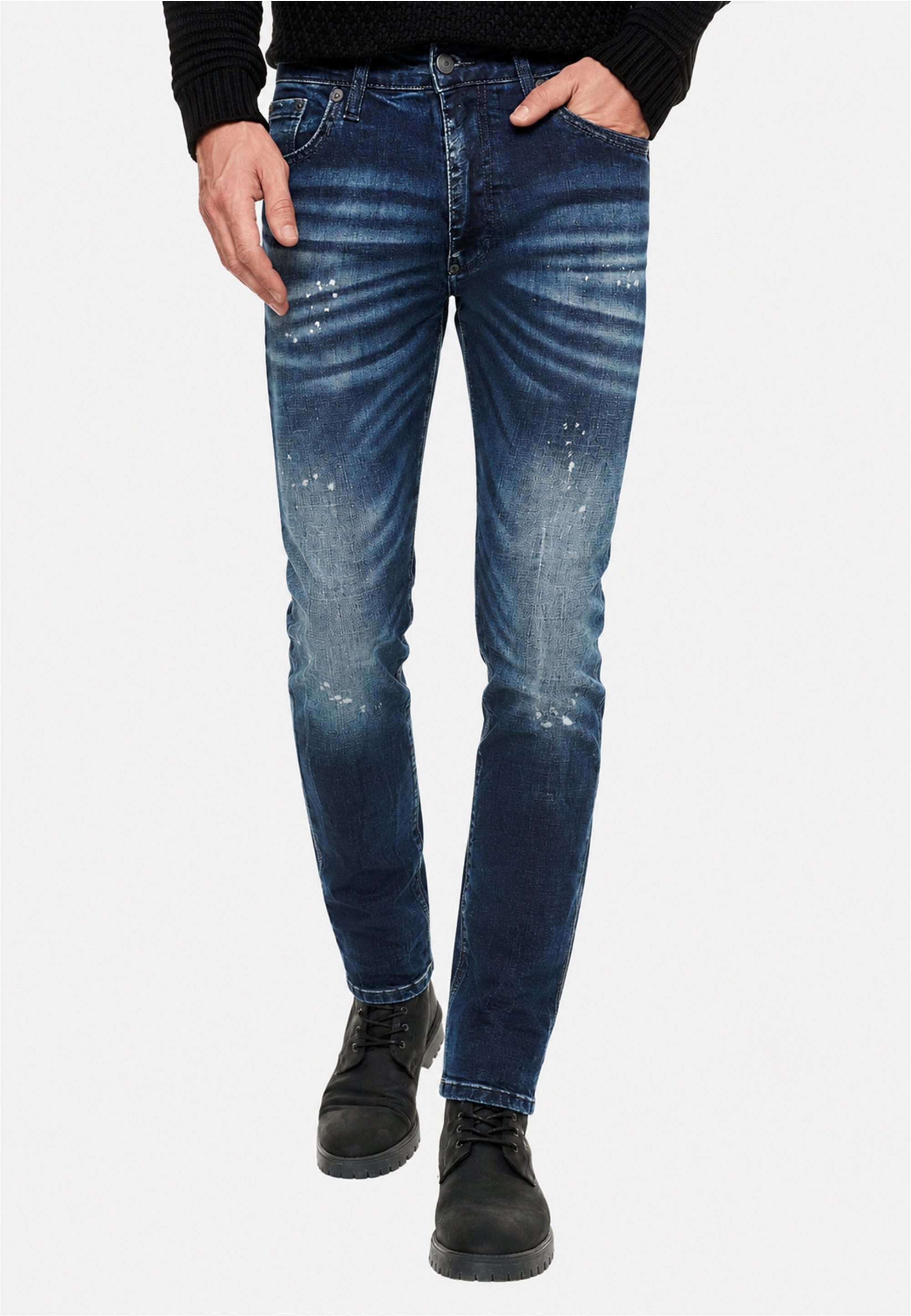 Rusty Neal Slim-fit-Jeans 12247-0 mit Stretchanteil für bequemen Sitz im Skinny Fit
