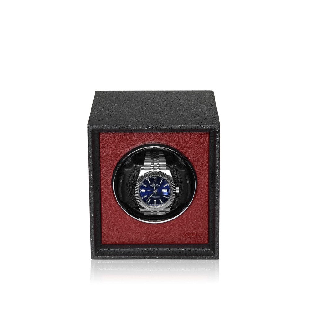 MODALO Uhrenbeweger TWIST 1 Uhr, (Uhrenboxen, Uhrenkasten Uhrenbeweger 1 Uhr)