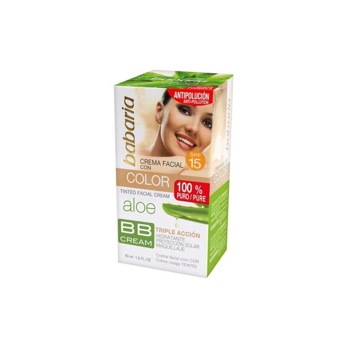 babaria Tagescreme Make-up mit Feuchtigkeitseffekt Babaria Aloe Vera SPF 15 (50 ml) Packung