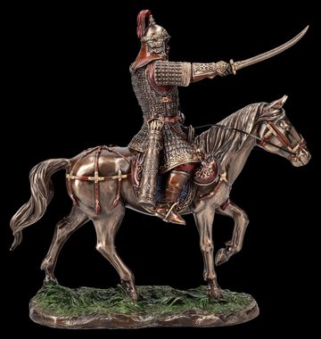 Figuren Shop GmbH Dekofigur Dschingis Khan Figur auf Pferd mit Säbel - Veronese - Mythologie Deko