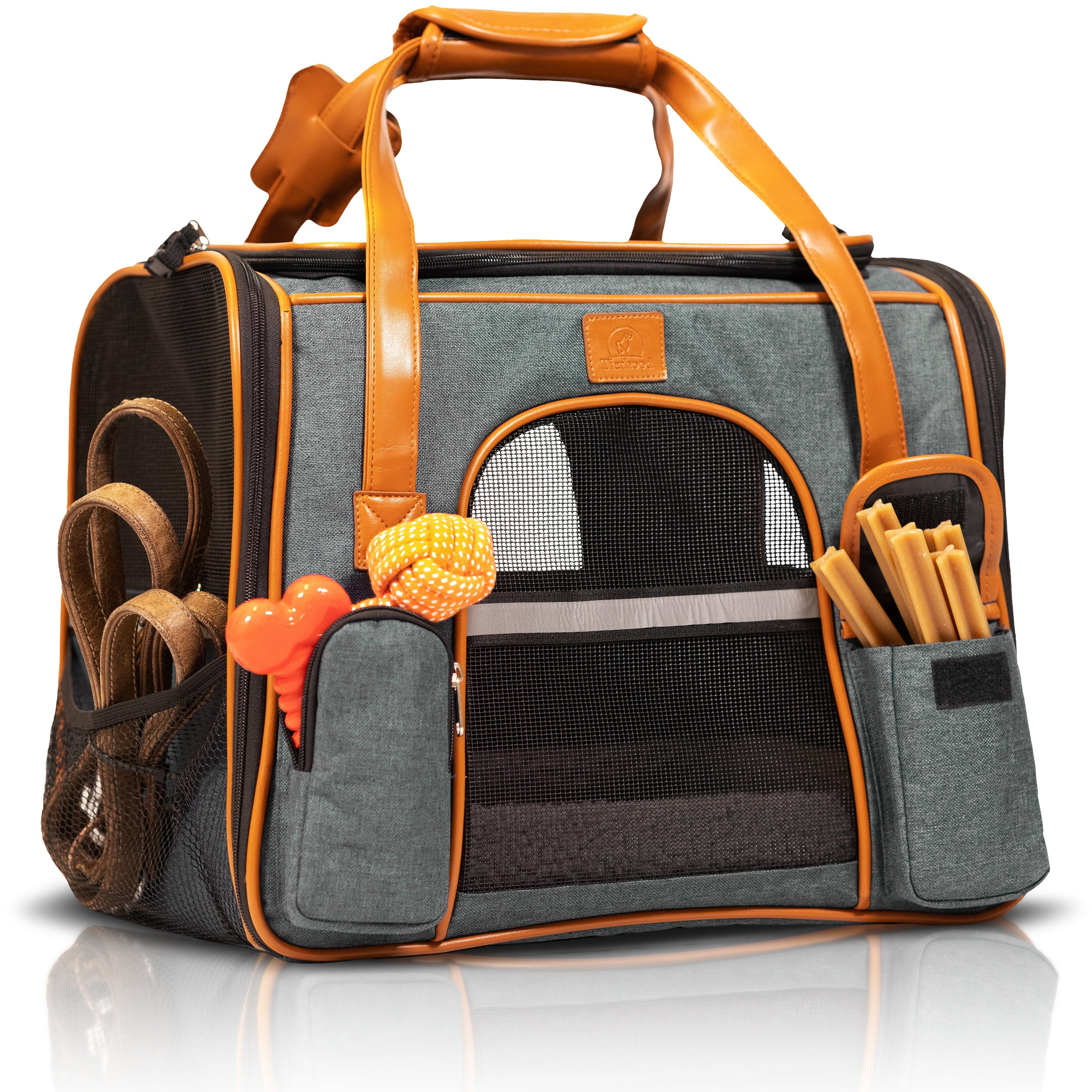 Tierhood Tiertransporttasche Faltbare Tragetasche für Hund & Katze Hundetasche - Katzentasche