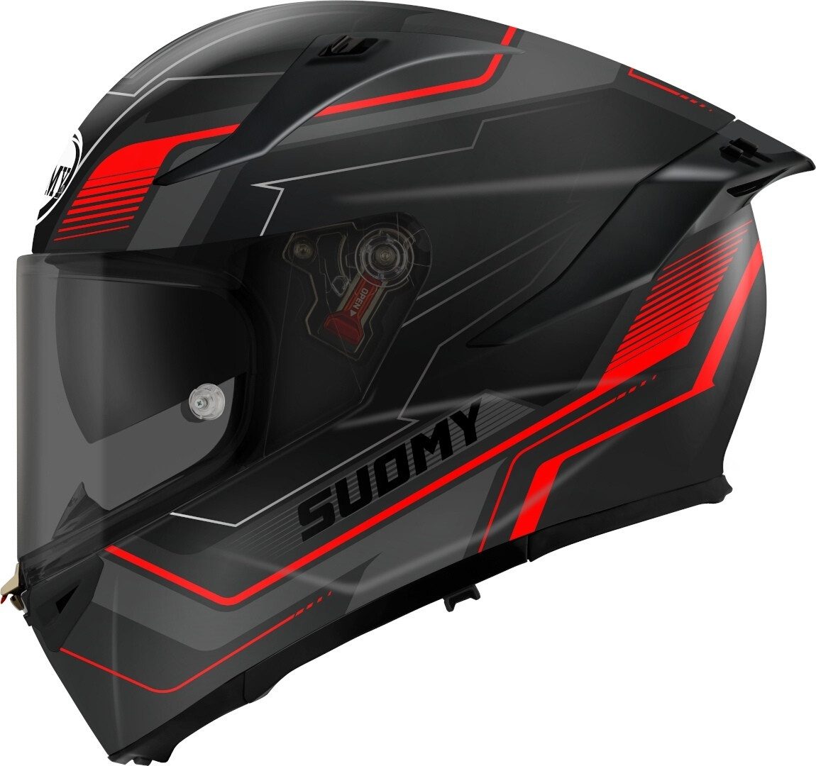 Suomy Motorradhelm Speedstar 2 Visual Helm, Notfallsystem-Polsterung (EQRS),integriertes Sonnenvisier