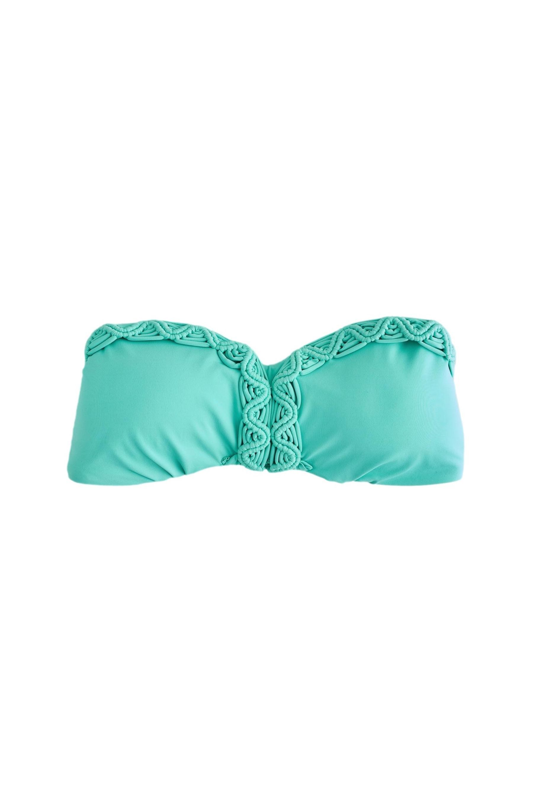 Bandeau-Bikini-Top Bandeau-Bikinioberteil mit Makramee