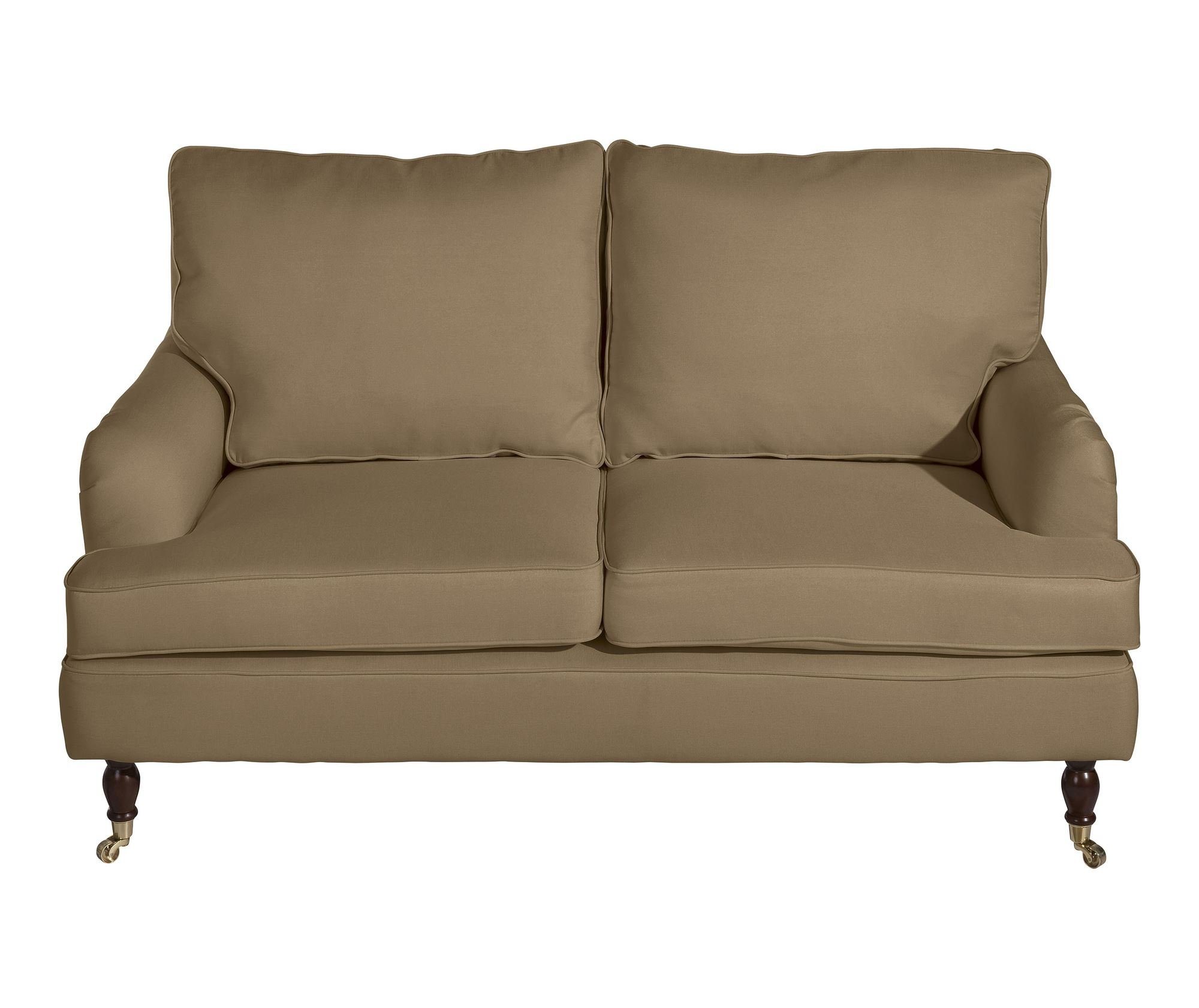 hochwertig Sofa aufm Kostenlosem 2-Sitzer Sparpreis Kessel Versand Sofa Buche Sitz 58 inkl. Flachgewebe Kathi Bezug 1 Teile, nussba, verarbeitet,bequemer