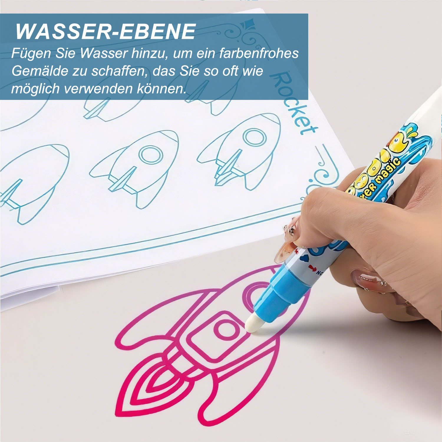 Refined Living Kreativset Wasser Doodle Matte Wassermalmatte Mit Frucht und günstig online kaufen