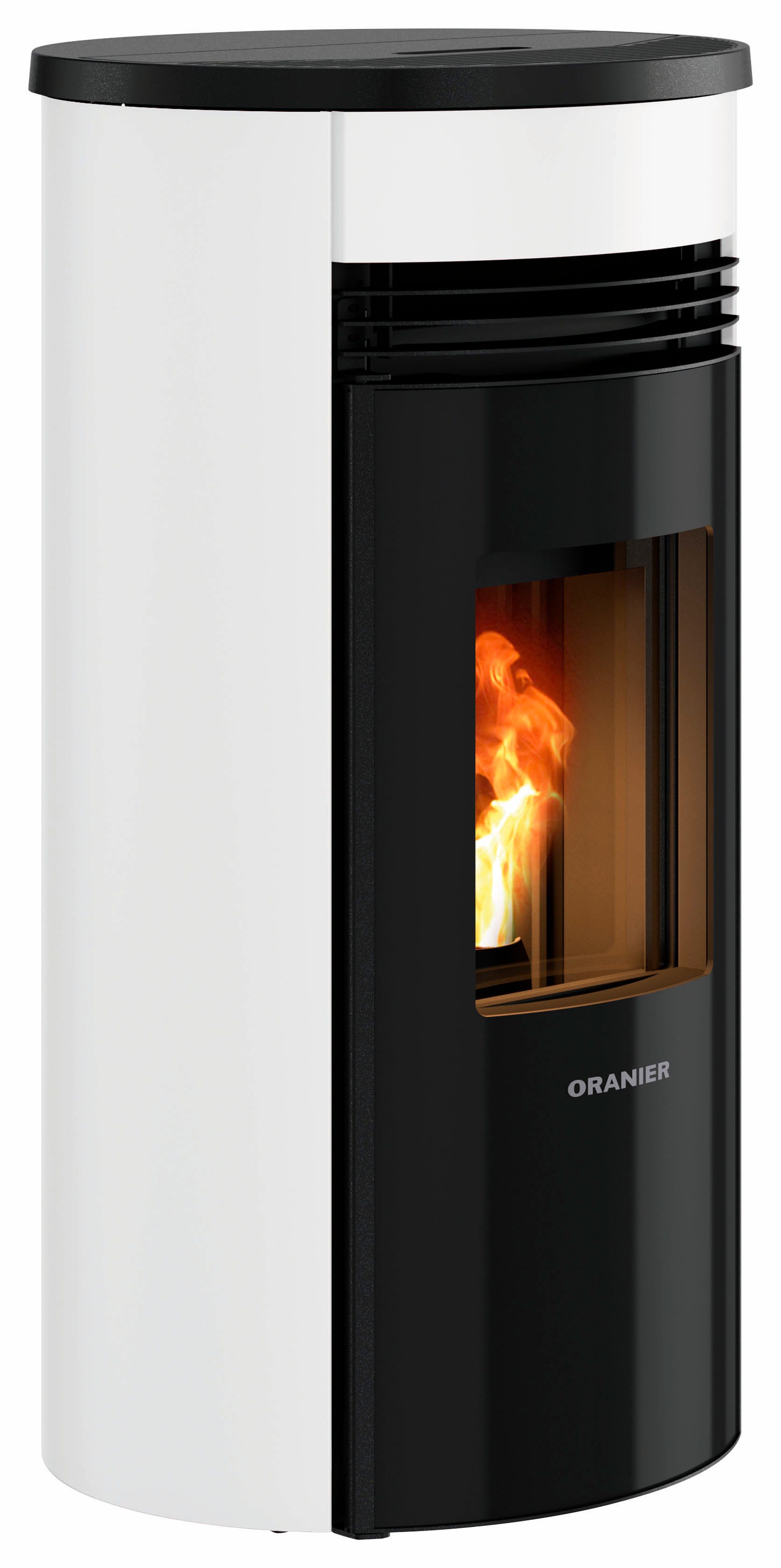 Oranier Pelletofen »Sando 50« Seidenweiß, 2,4 kW, Dauerbrand, Anschluss hinten