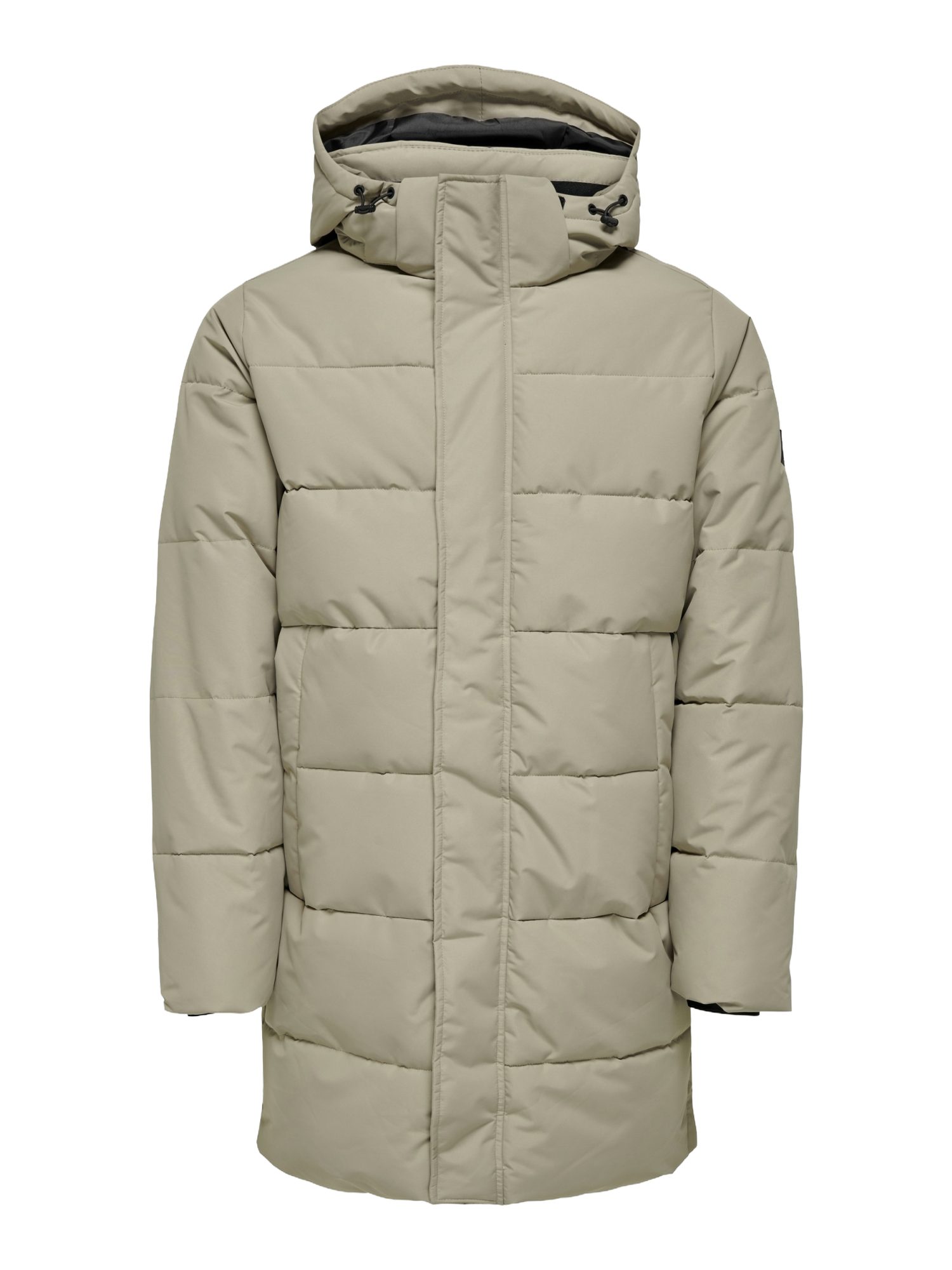 ONLY & SONS Strickmantel 2027-5 AUTUMN natur,Outdoor,Polyester,Unifarben,Stehkragen,Lang,Regular Fit